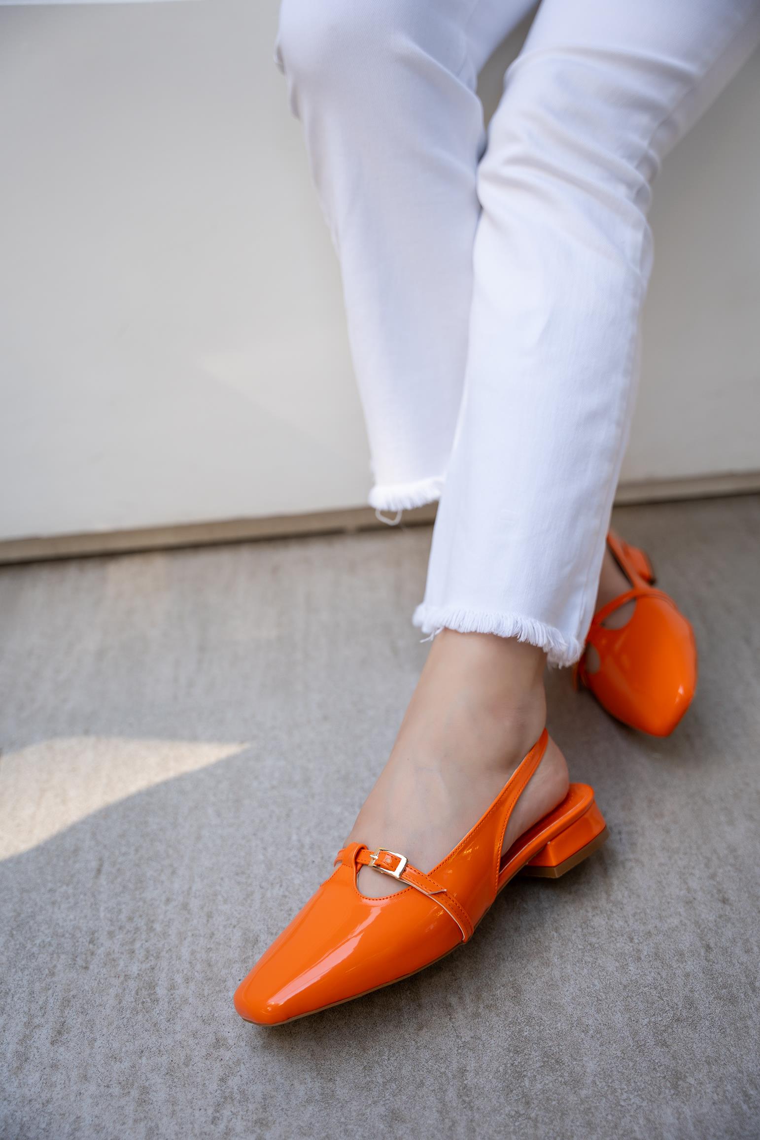 ODESA DÜZ CASUAL BABET - TURUNCU