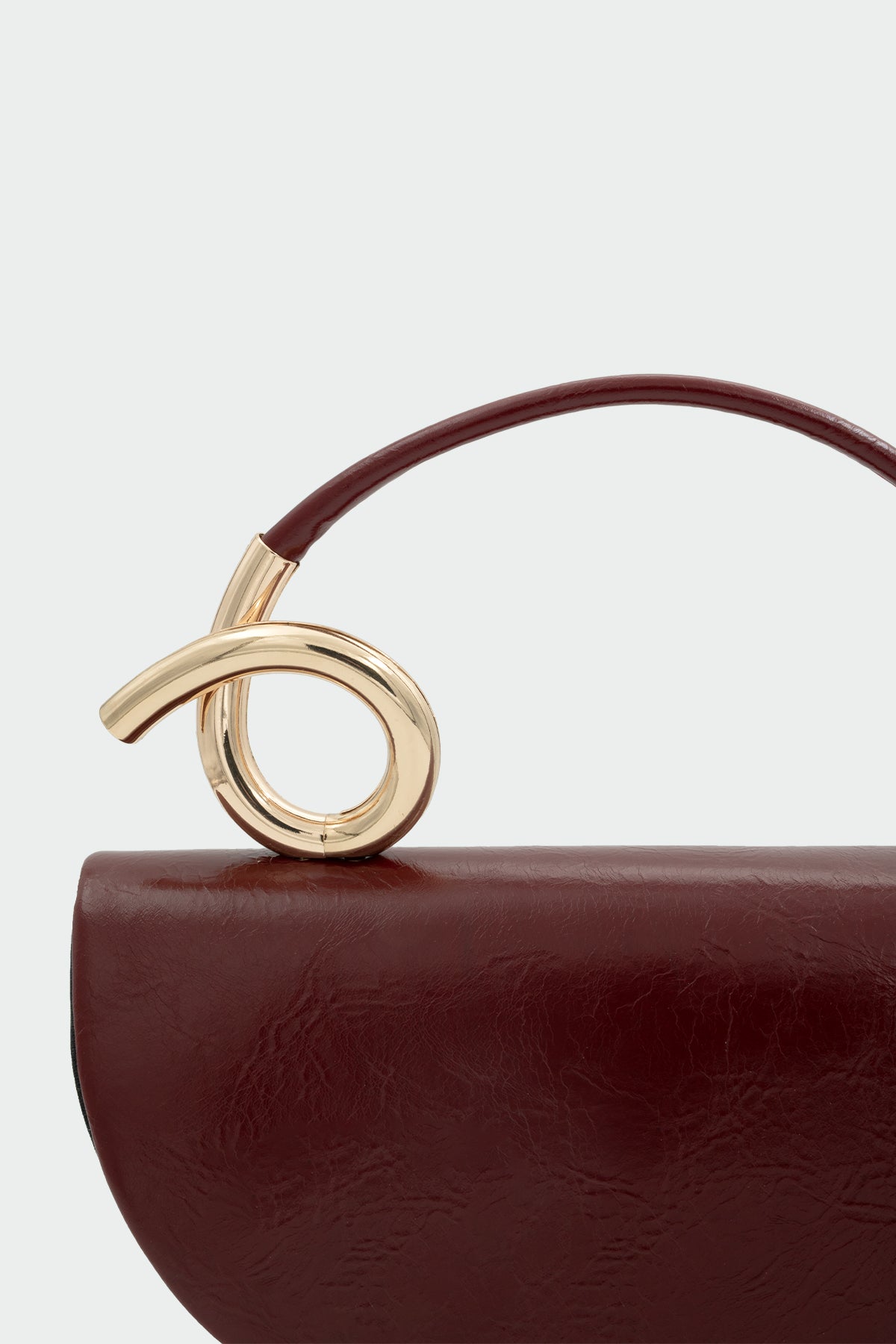 Aura Gold Detaylı Çanta - BORDO