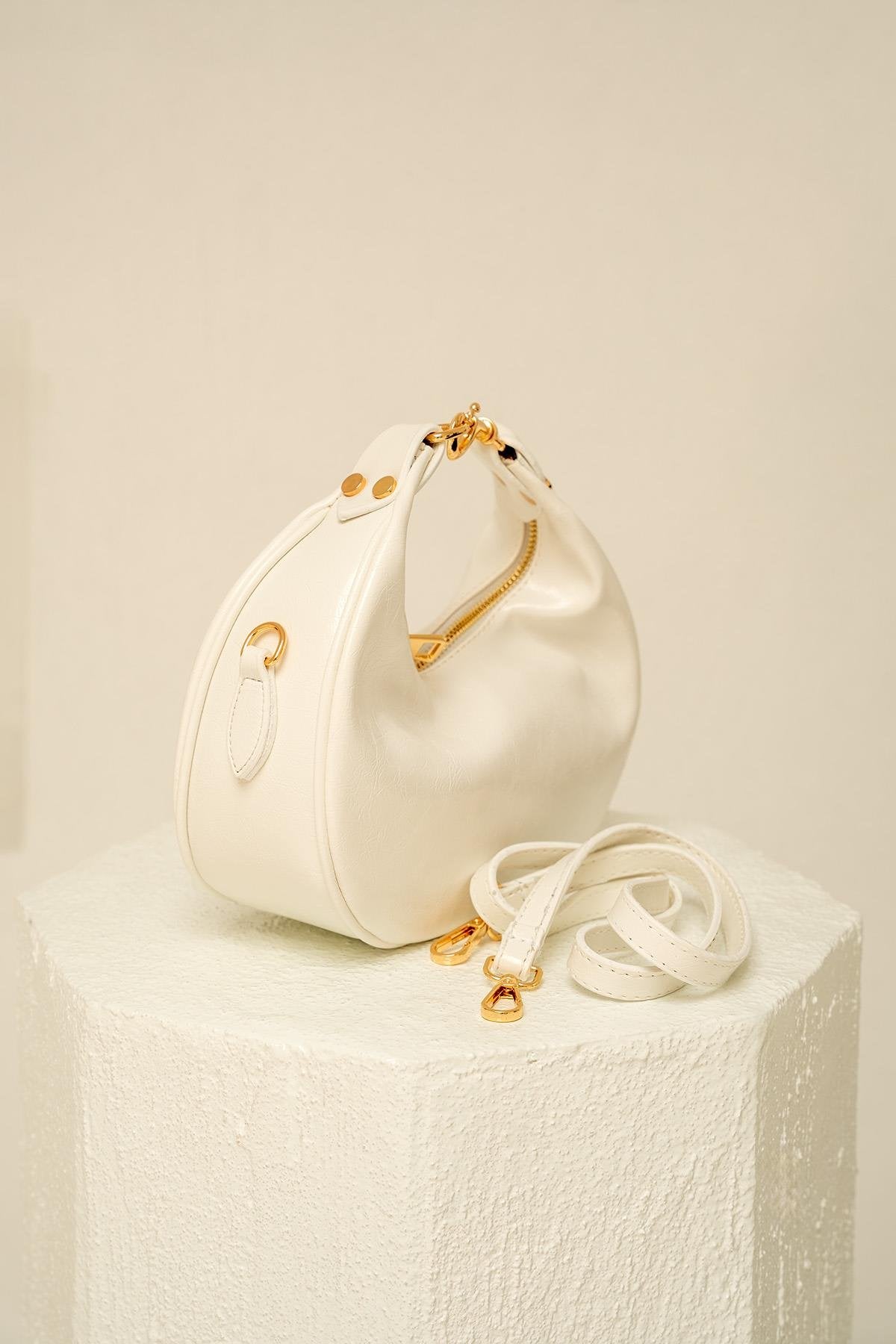 Lorna Mini Çapraz Çanta - BEYAZ