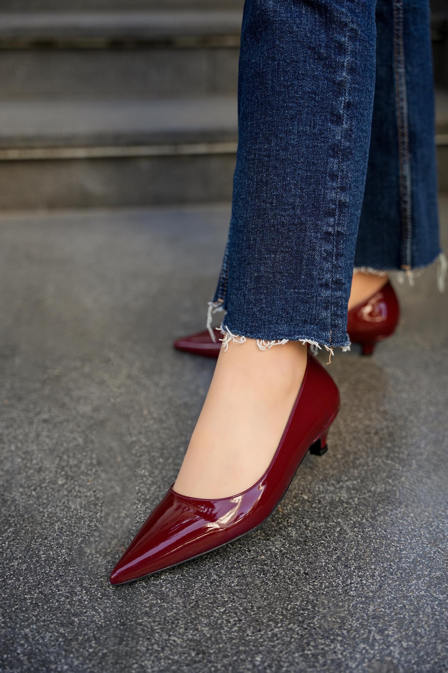 CENNY TOPUKLU AYAKKABI - BORDO RUGAN