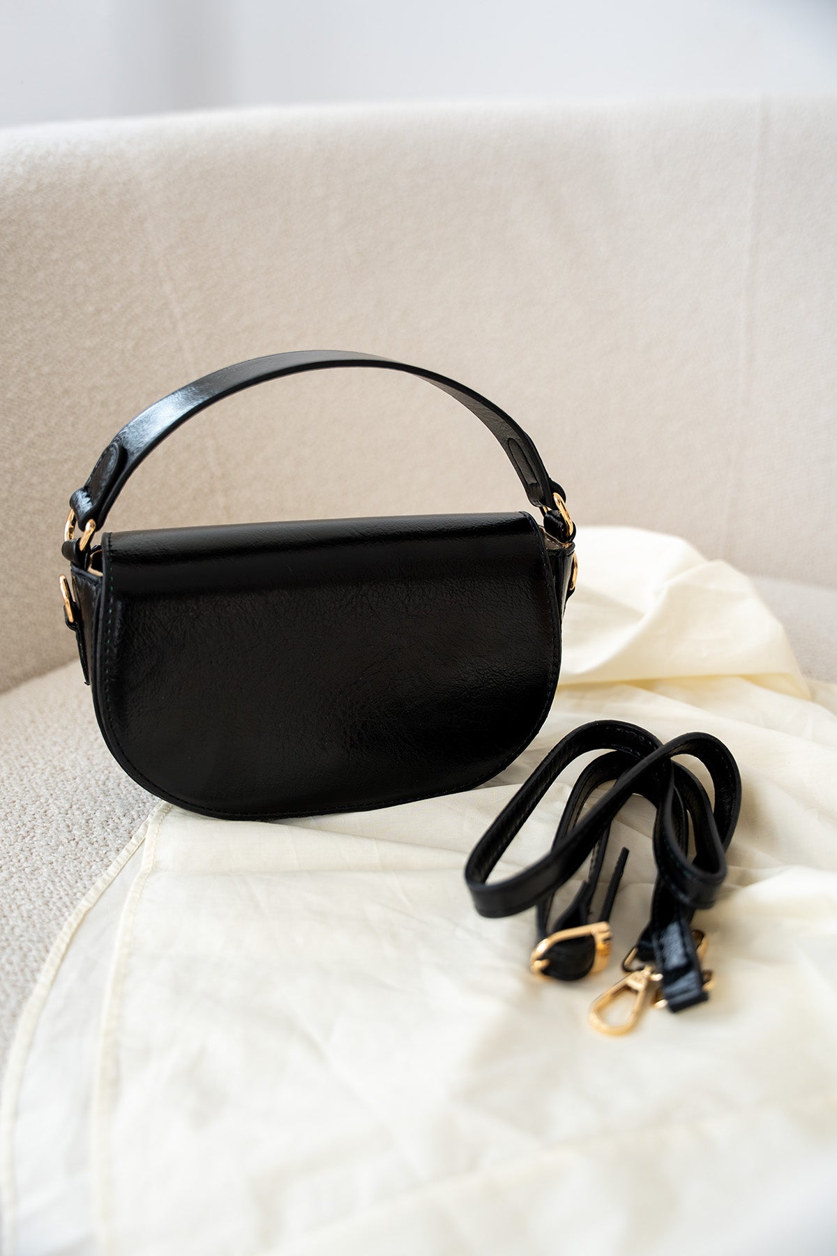 Beel Düz Kadın Çapraz Çanta - SİYAH