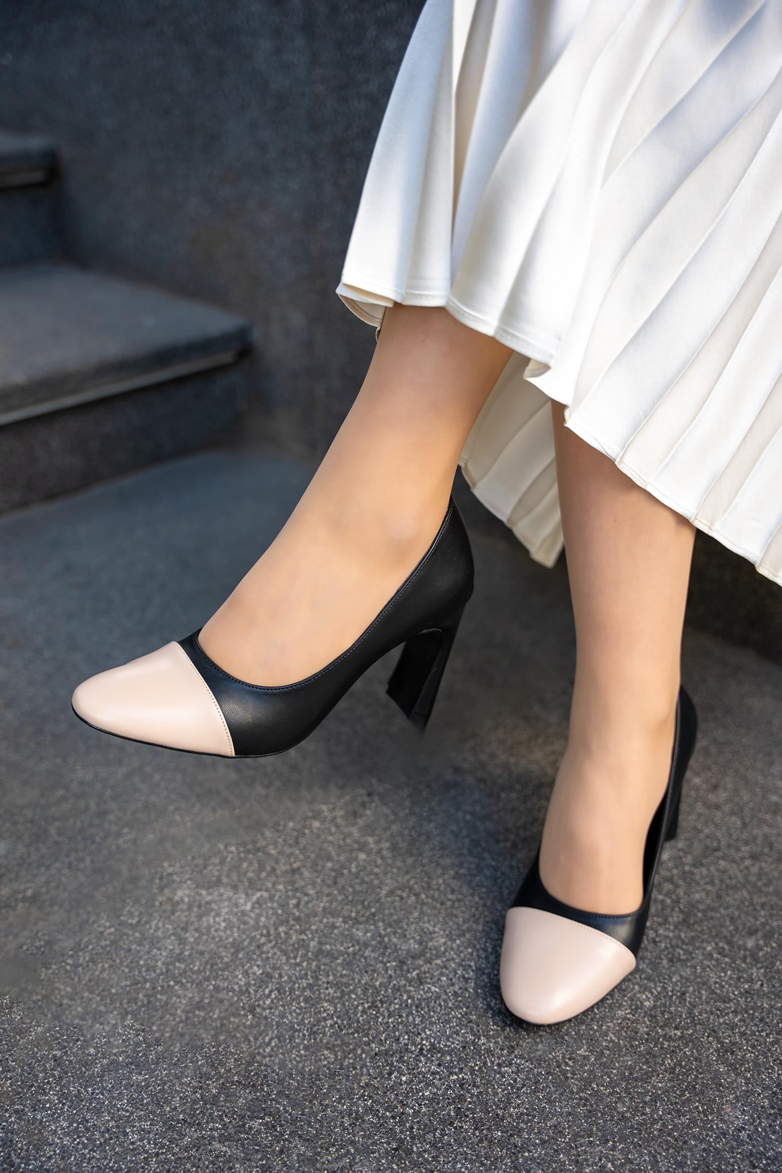 THEDA TOPUKLU AYAKKABI - SİYAH