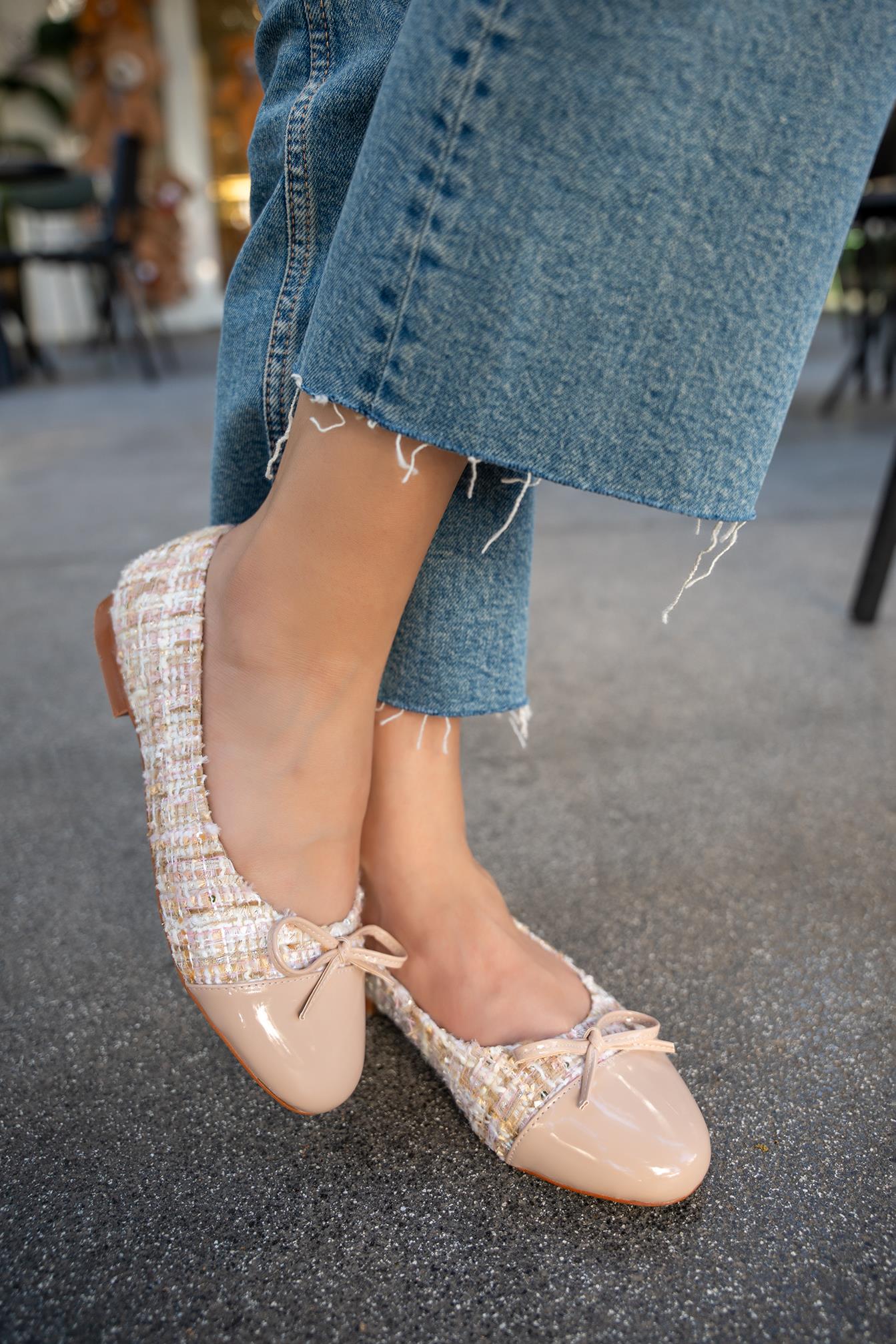 TERESA FİYONK DETAYLI BABETT - NUDE TÜVİD