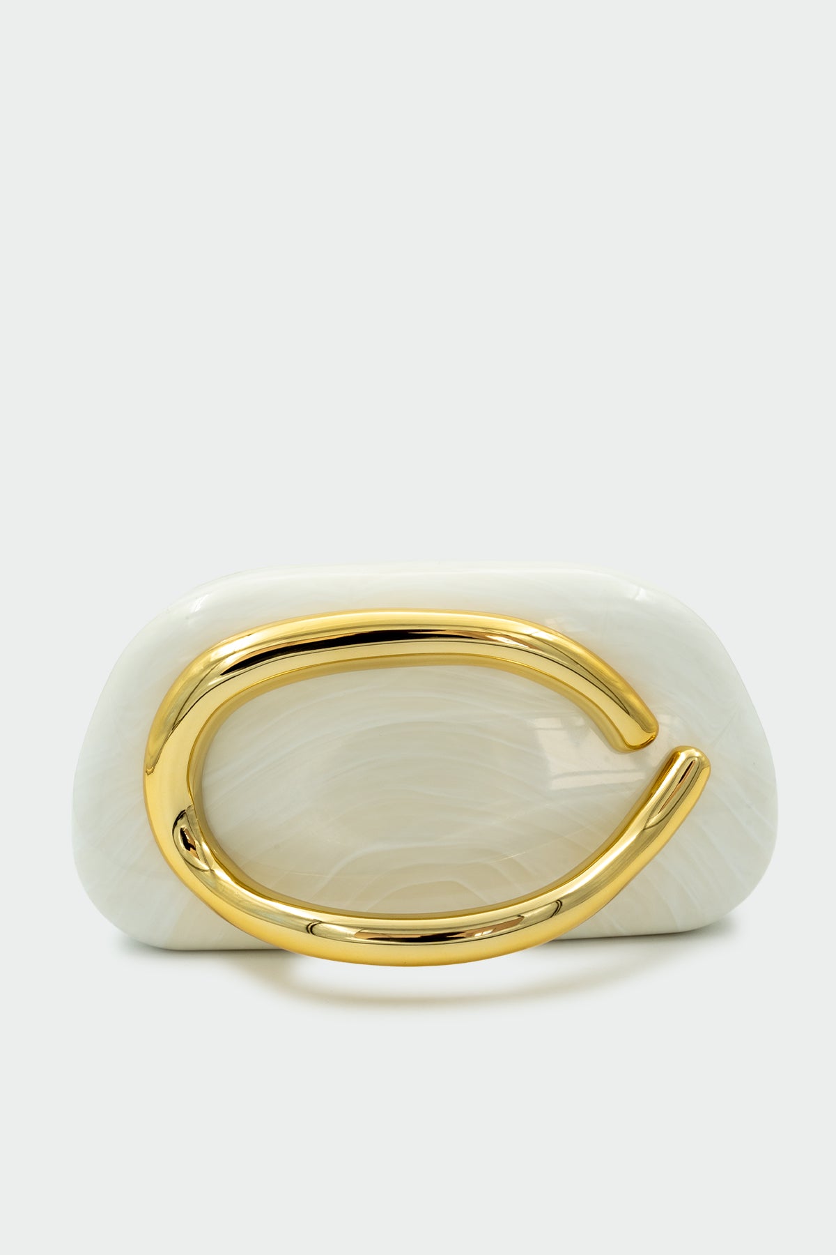 Pax Aksesuar Detaylı Kadın Clutch Çanta - BEYAZ