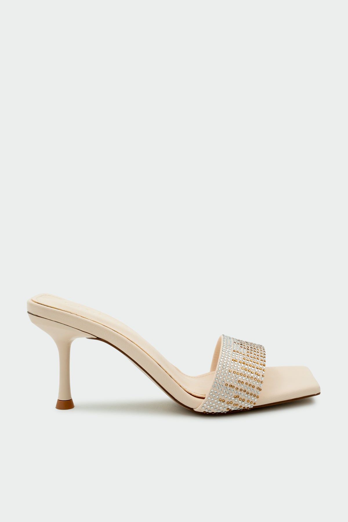 Omy Taşlı Tek Bant Kadın Terlik - TEN