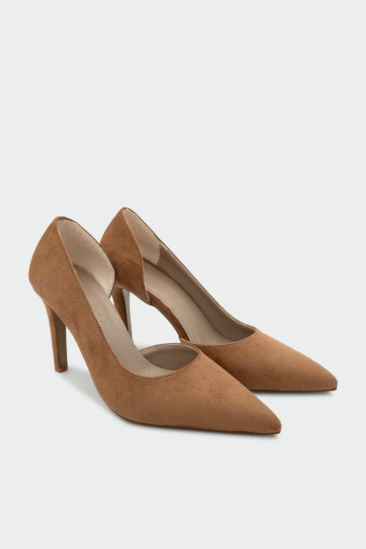 Shia Topuklu Ayakkabı - TABA SÜET