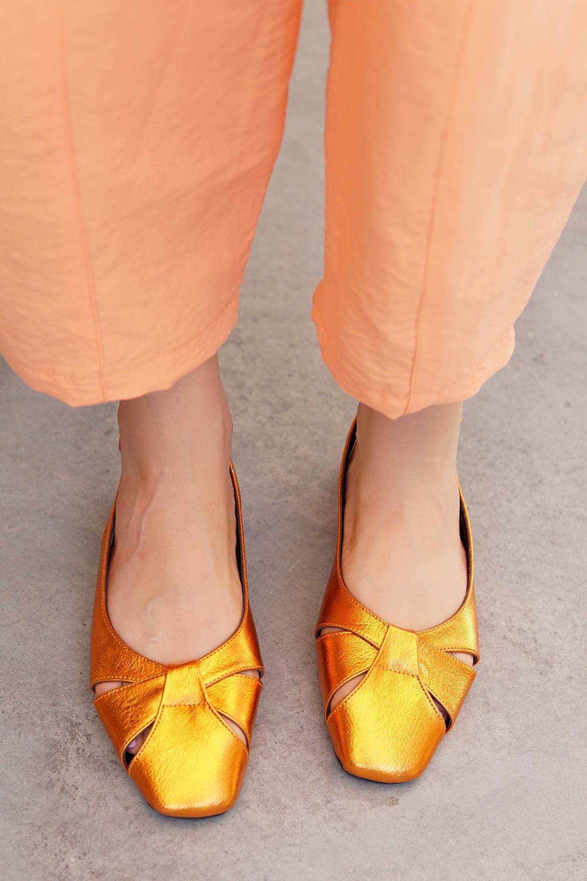 GOLDİE DÜZ CASUAL AYAKKABI - TURUNCU