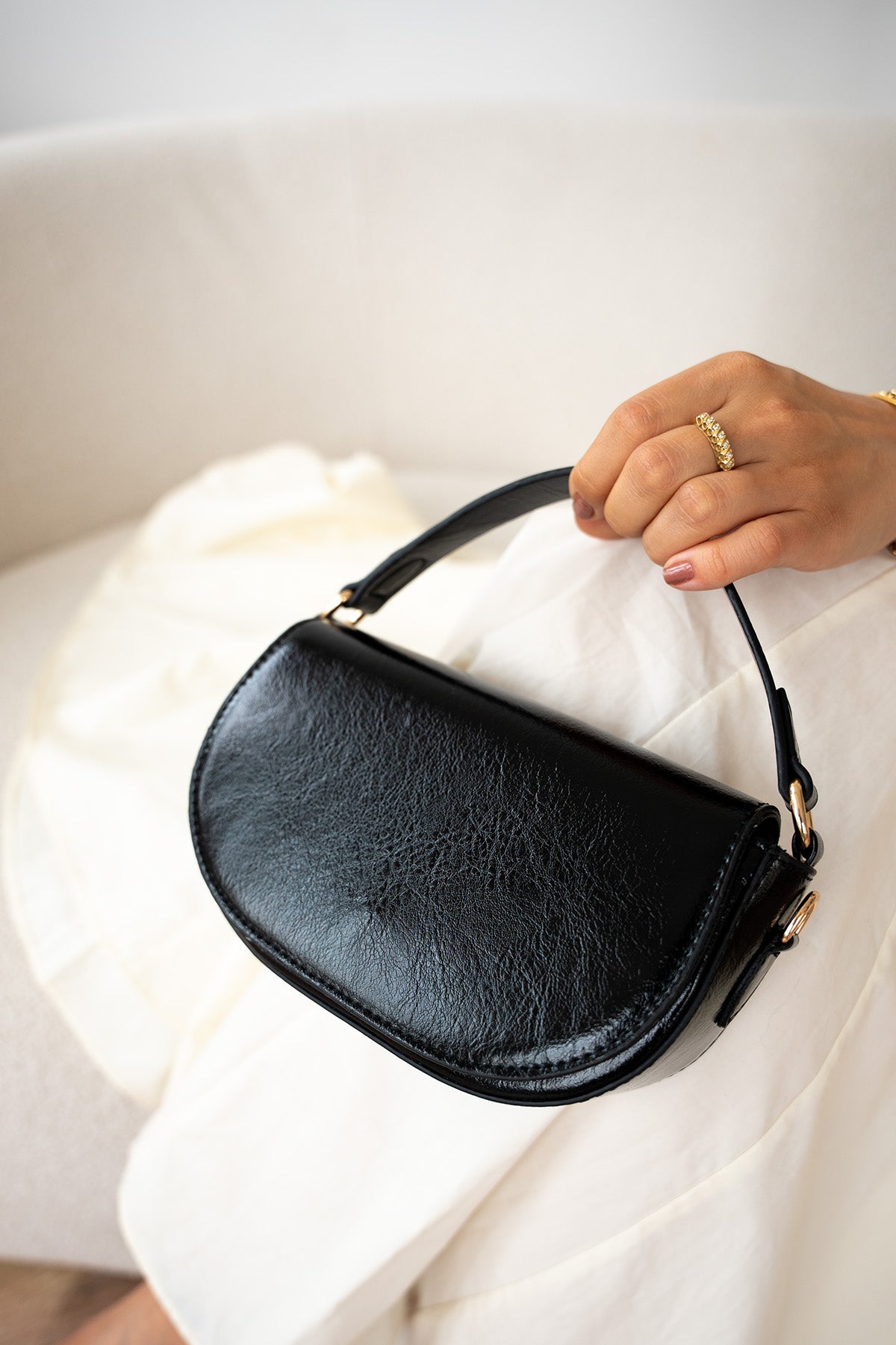 Beel Düz Kadın Çapraz Çanta - SİYAH