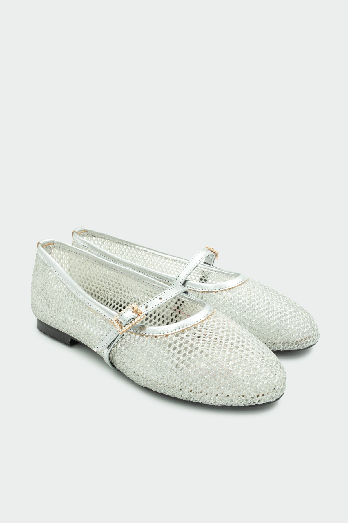 Marcus File Detaylı Kadın Babet - Silver