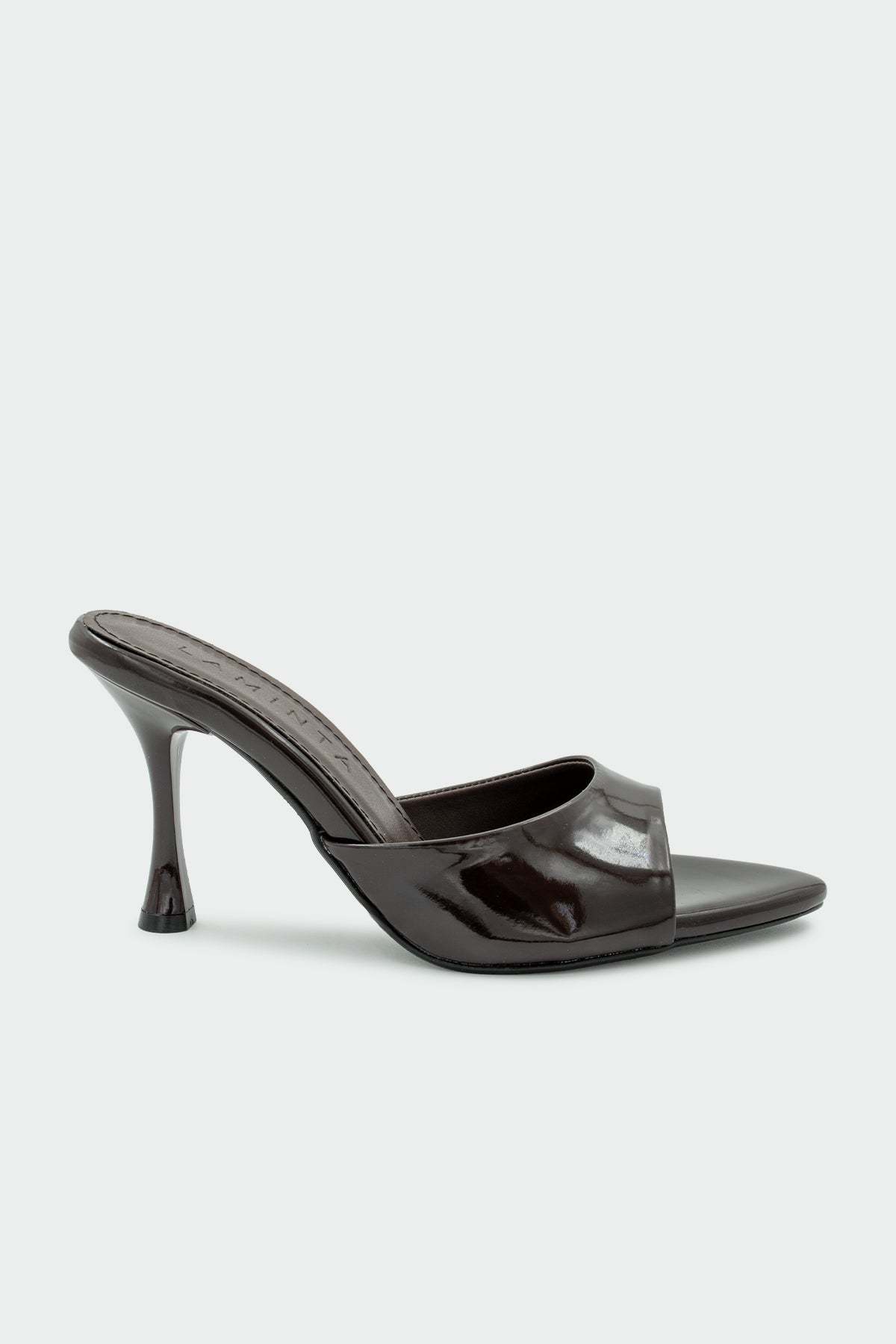 Sonic Sivri Burun Kadın Topuklu Terlik - ACI KAHVE