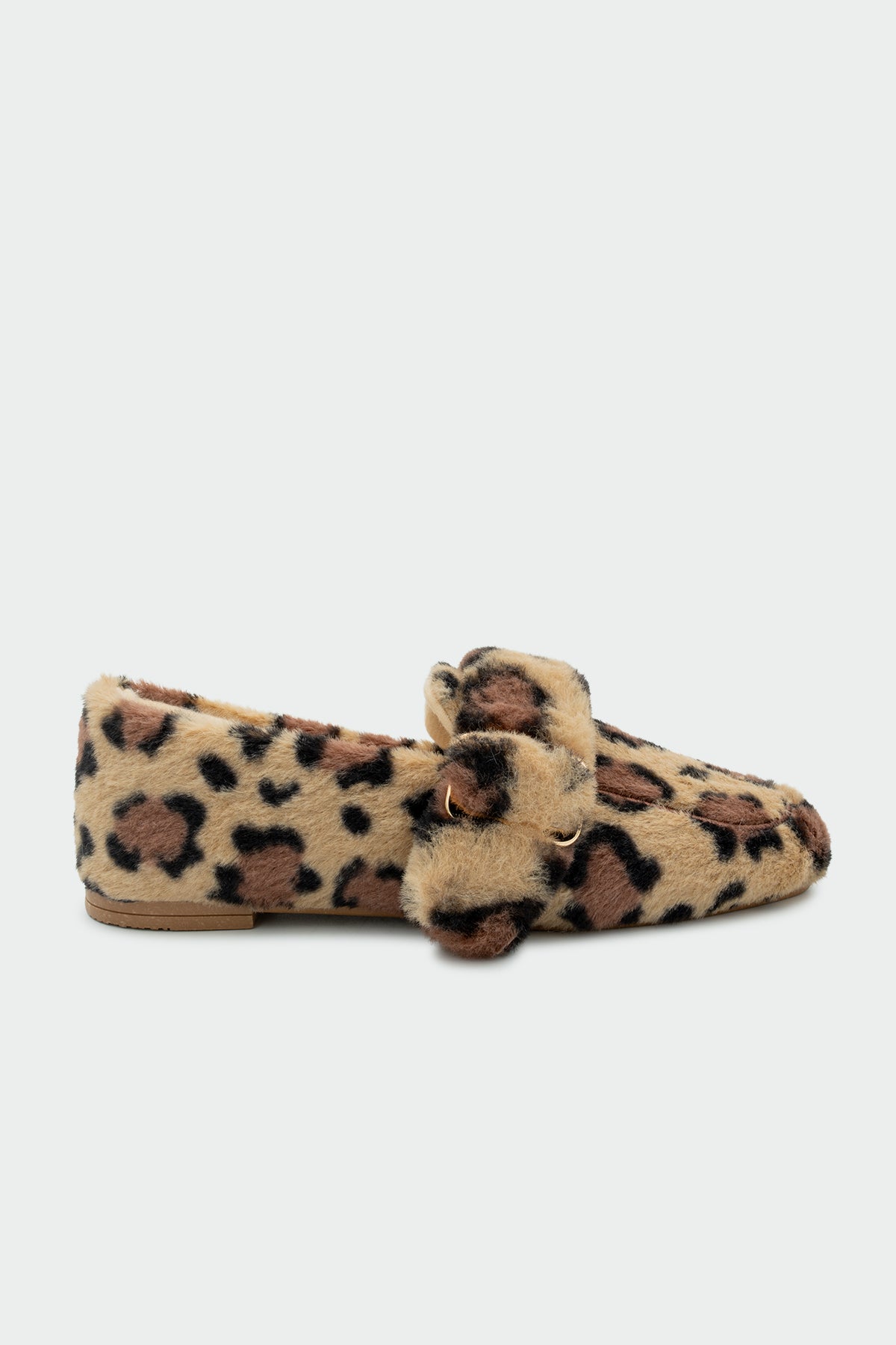 Flufy Toka Detaylı Peluş Ev Babeti - LEOPAR