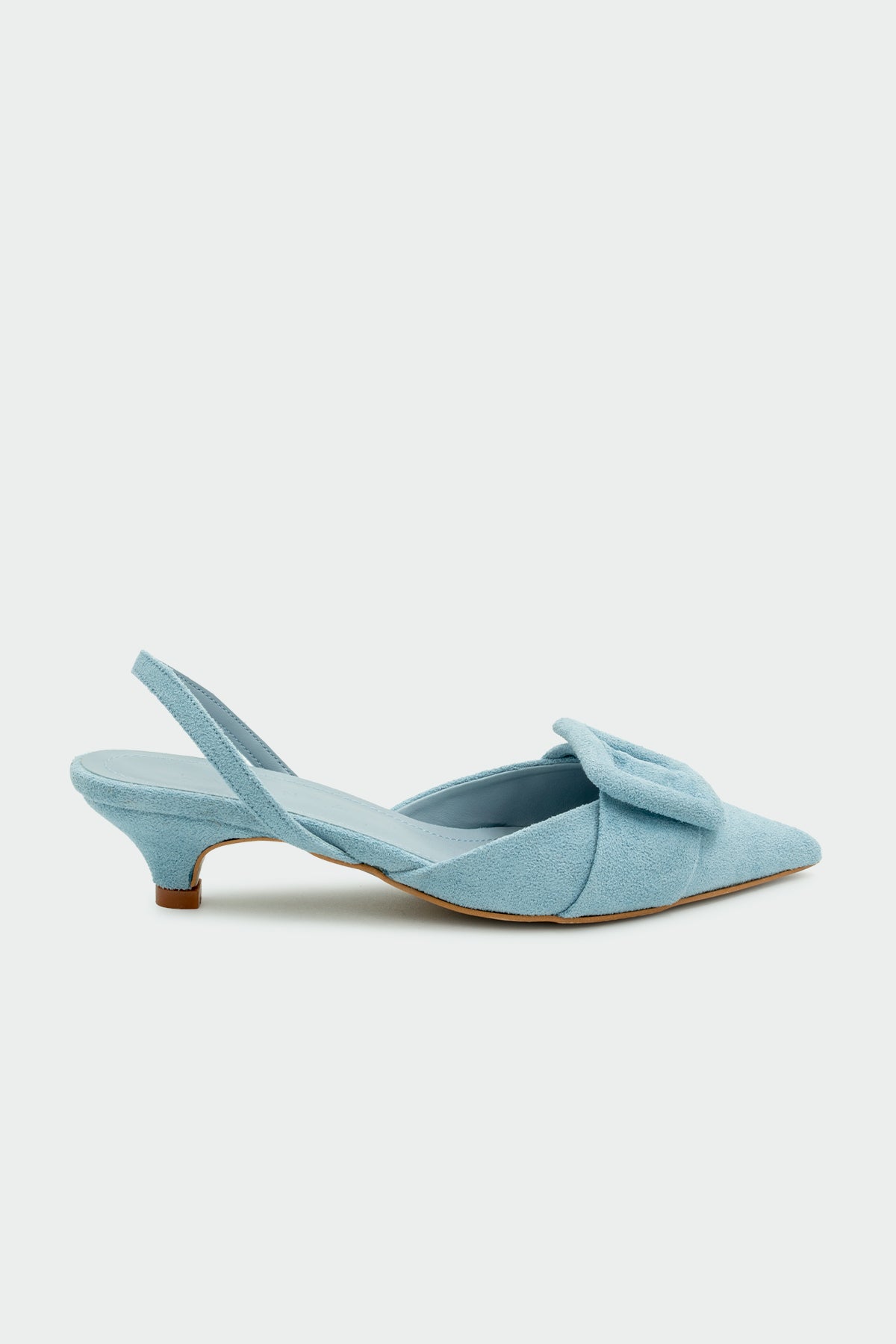 Nicole Tokalı Topuklu Ayakkabı - Bebe Mavisi