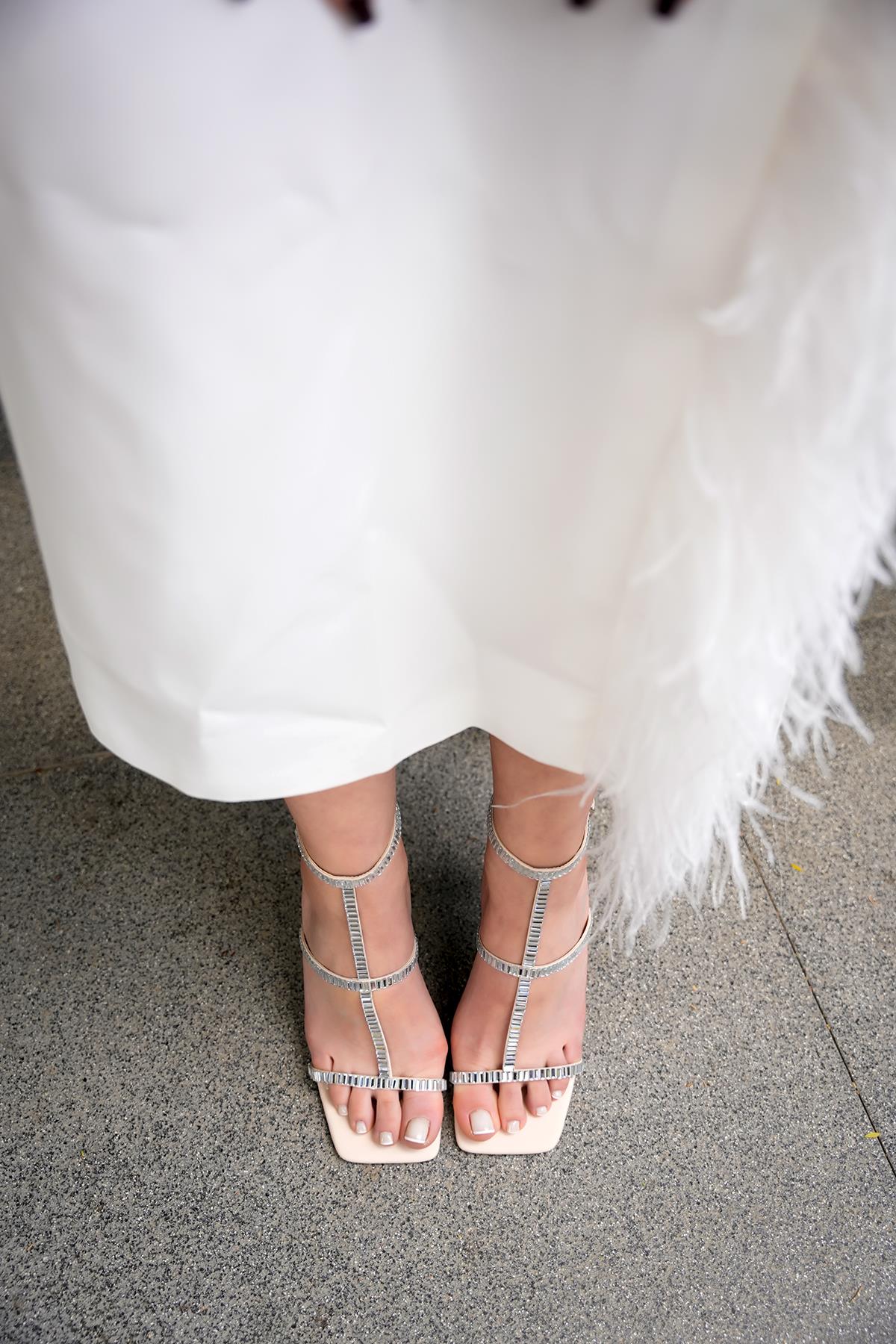 KOSTA TAŞ DETAYLI AYAKKABI - TEN