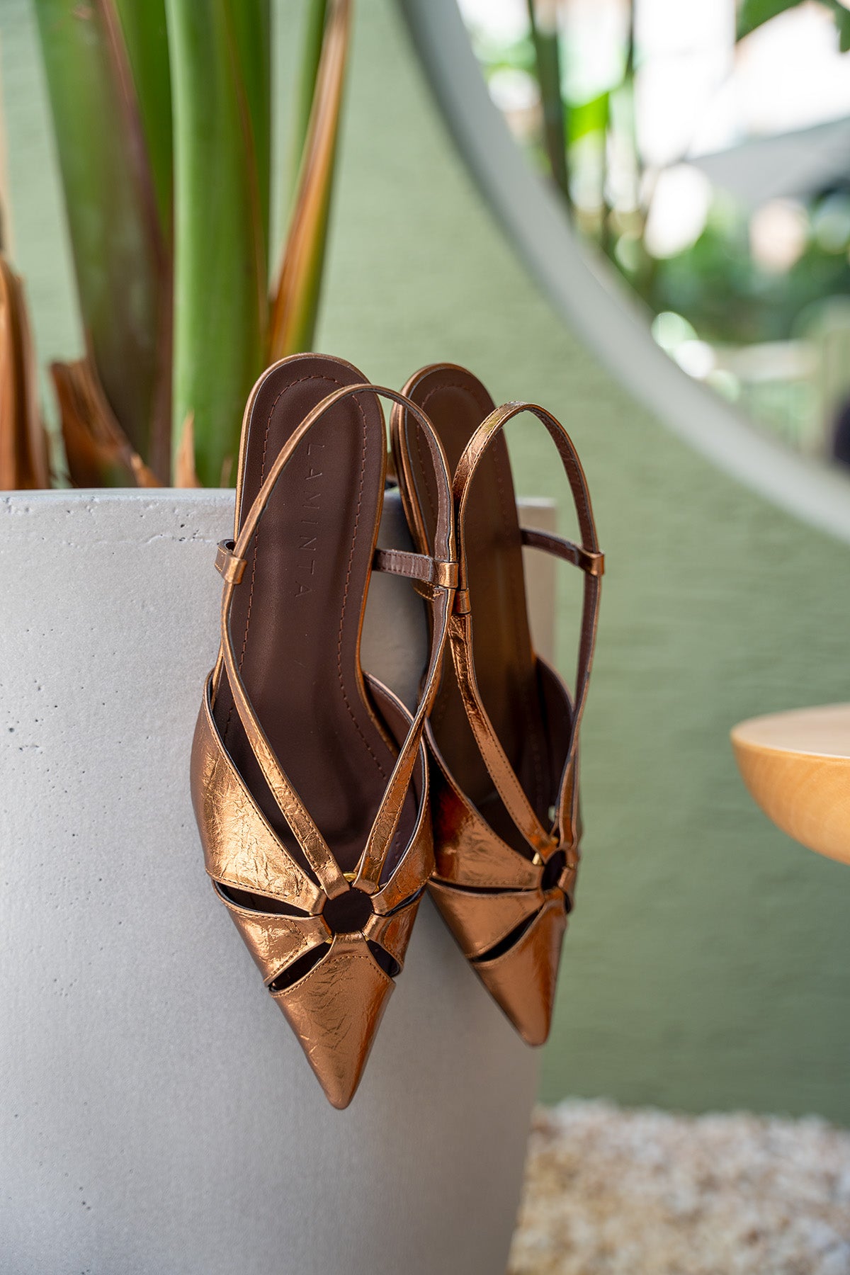 Wox Asimetrik Kesim Topuklu Ayakkabı - BAKIR