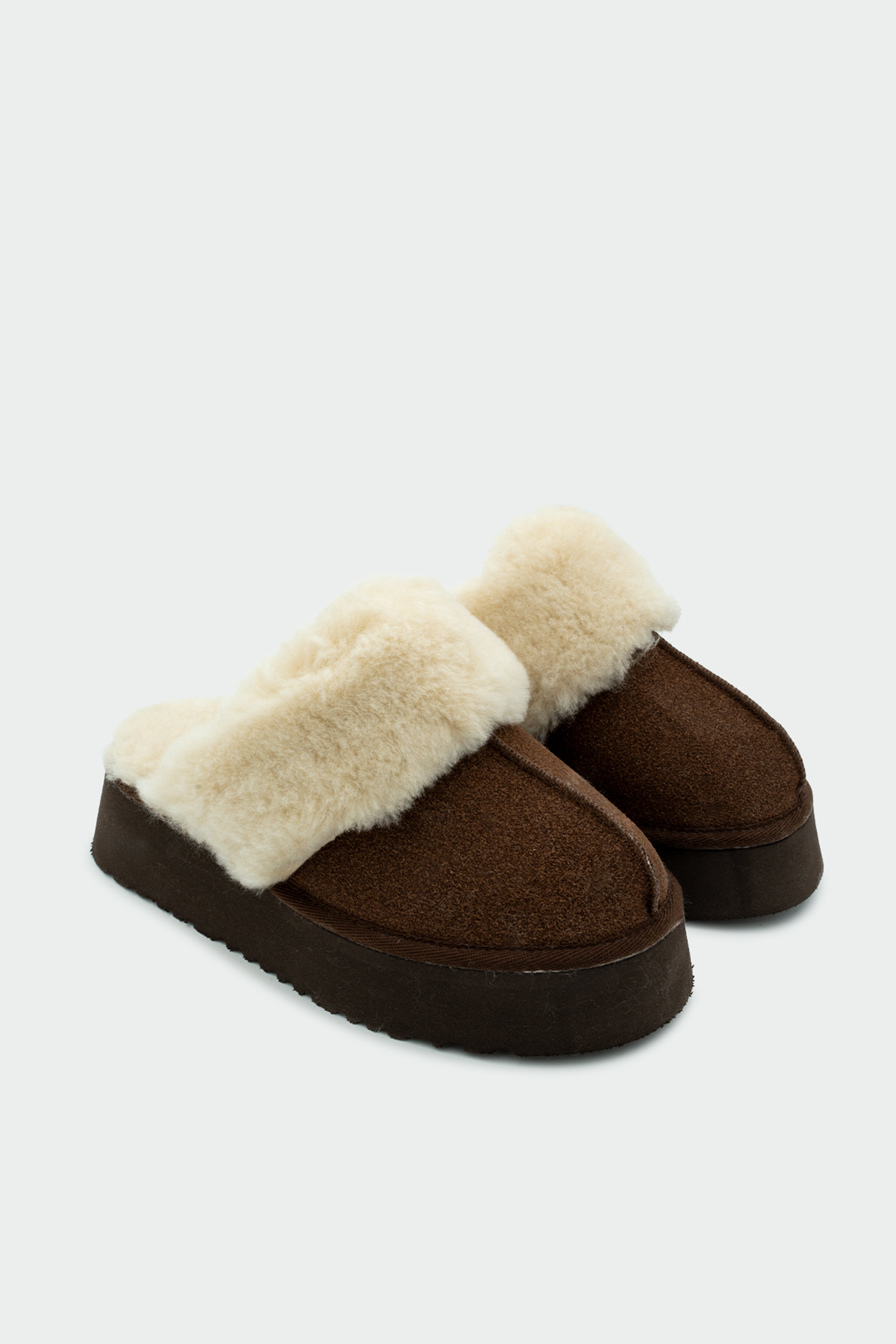 Rover Tüylü Terlik - ACI KAHVE