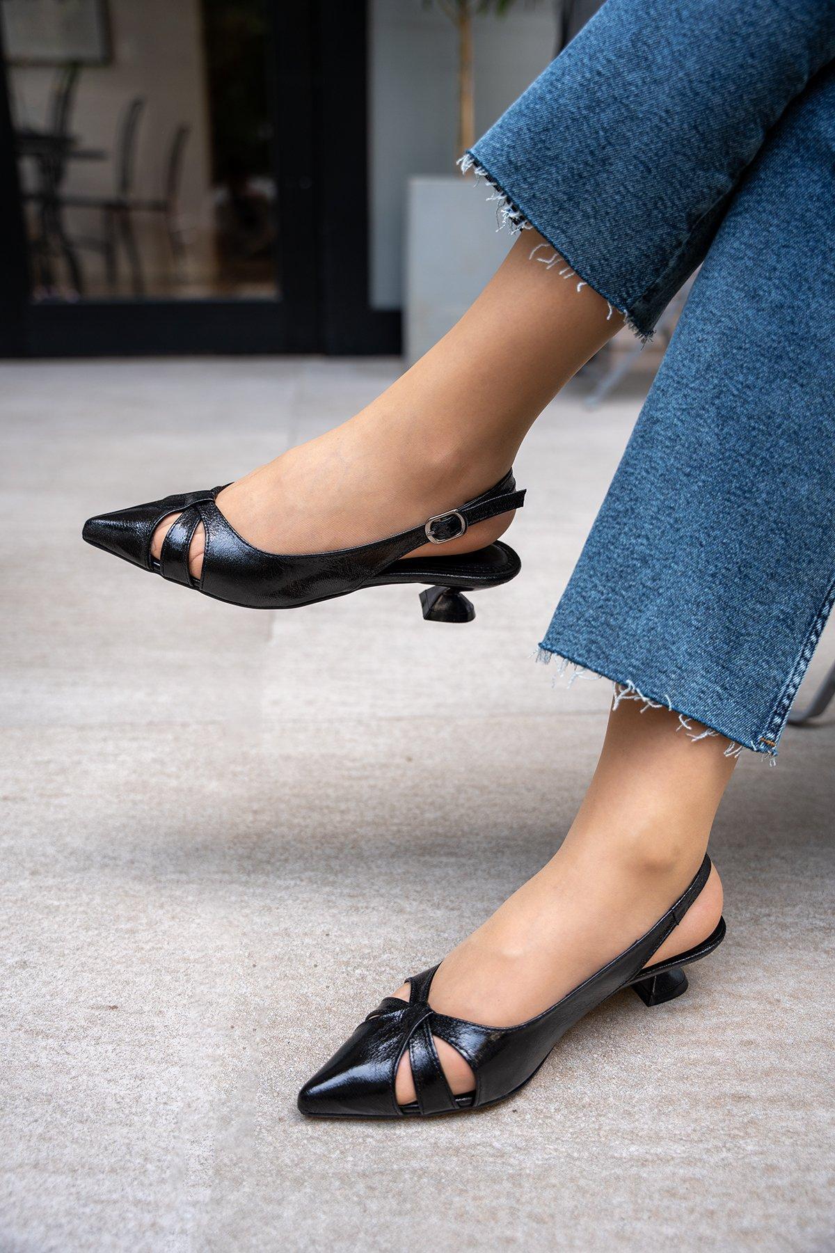 KENDAL TOPUKLU AYAKKABI - SİYAH