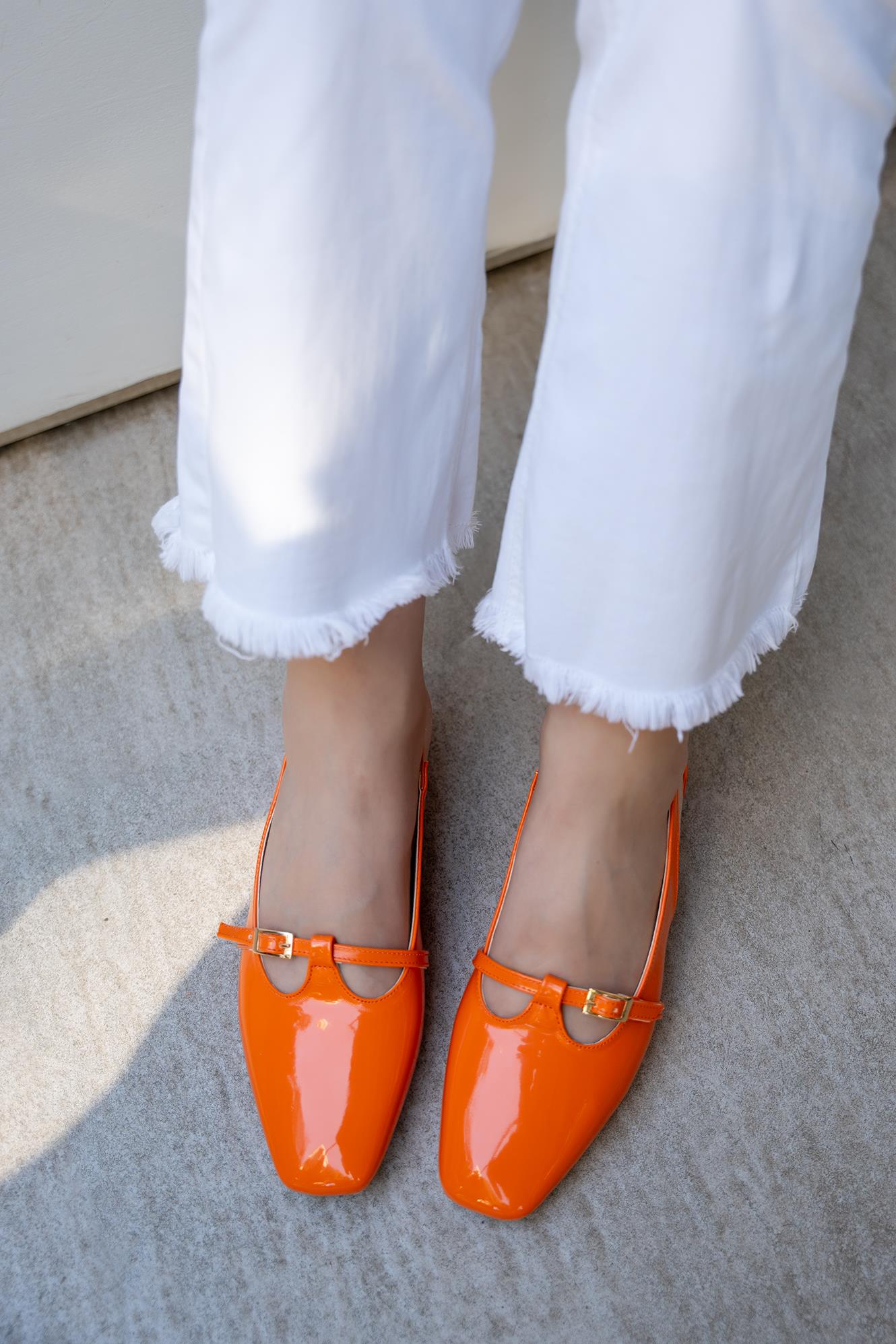 ODESA DÜZ CASUAL BABET - TURUNCU