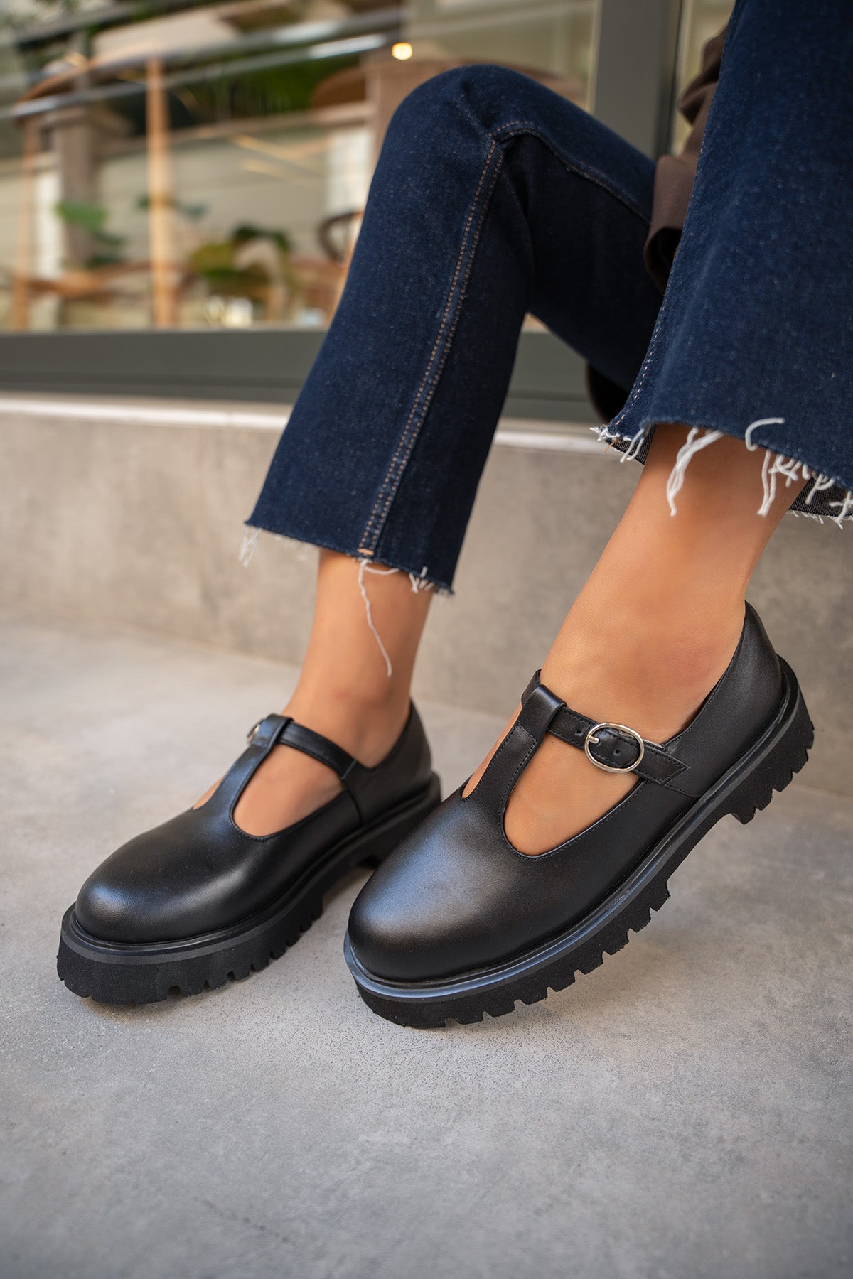 Rikos Hakiki Deri Klasik Ayakkabı - SİYAH