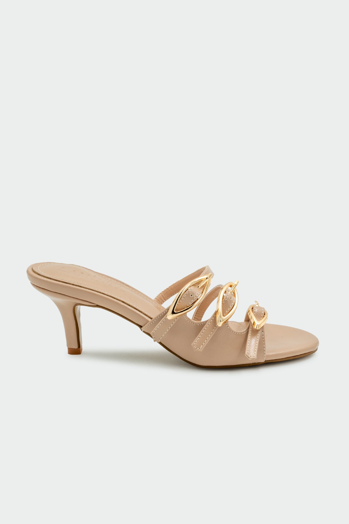 Wain Gold Toka Detaylı Kadın Terlik - NUDE