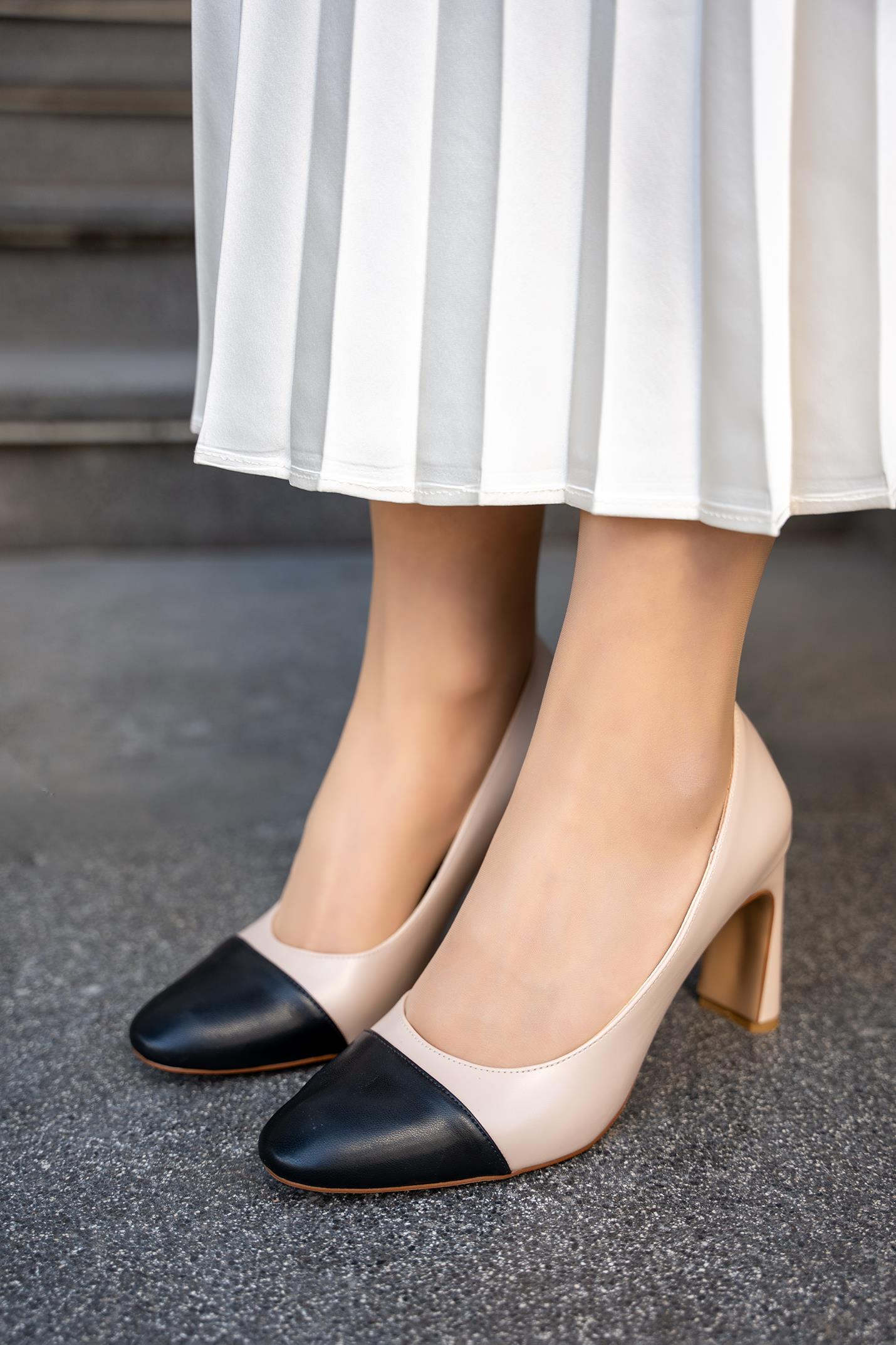 THEDA TOPUKLU AYAKKABI - NUDE