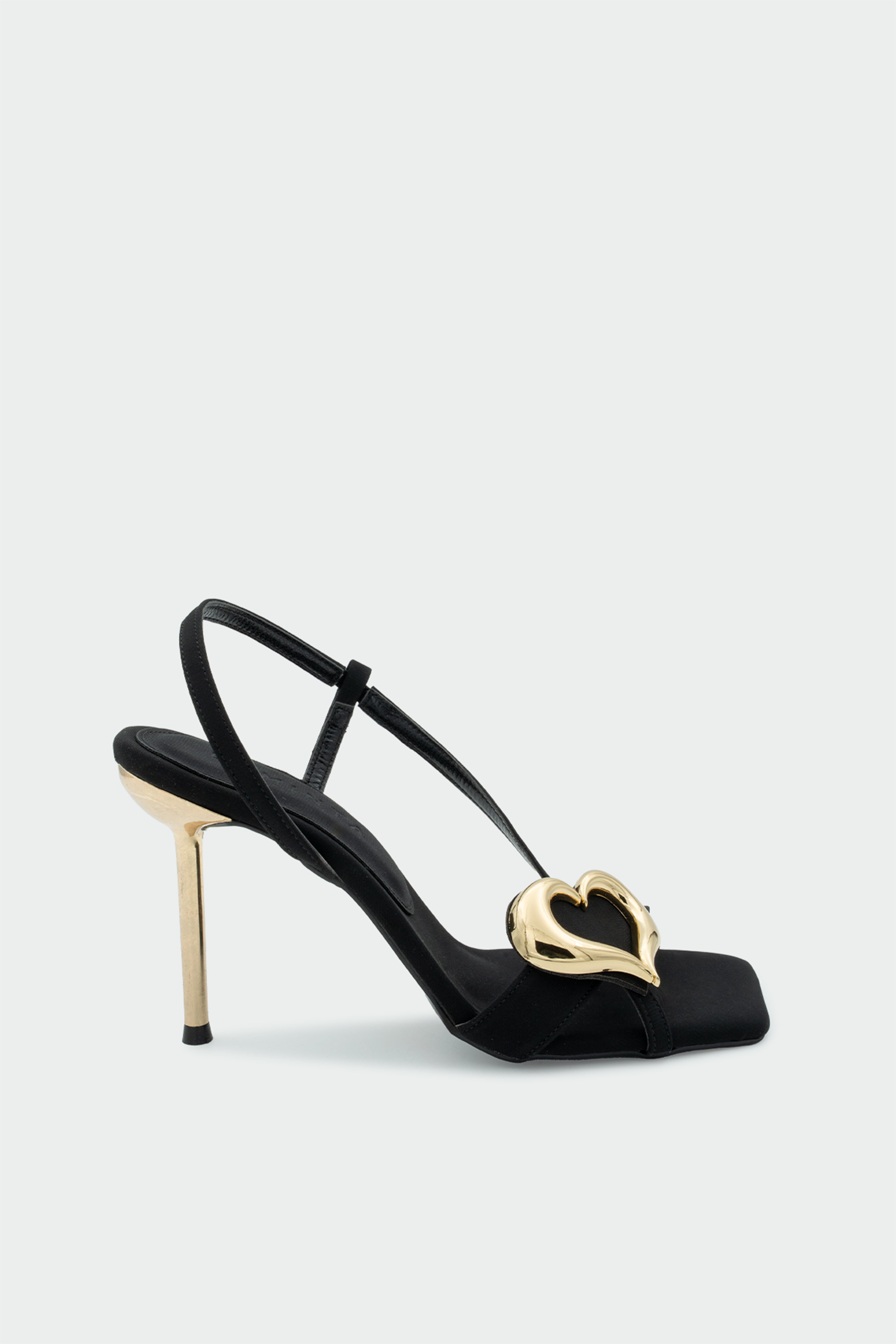 SWEETY KALP DETAYLI TOPUKLU AYAKKABI - SİYAH