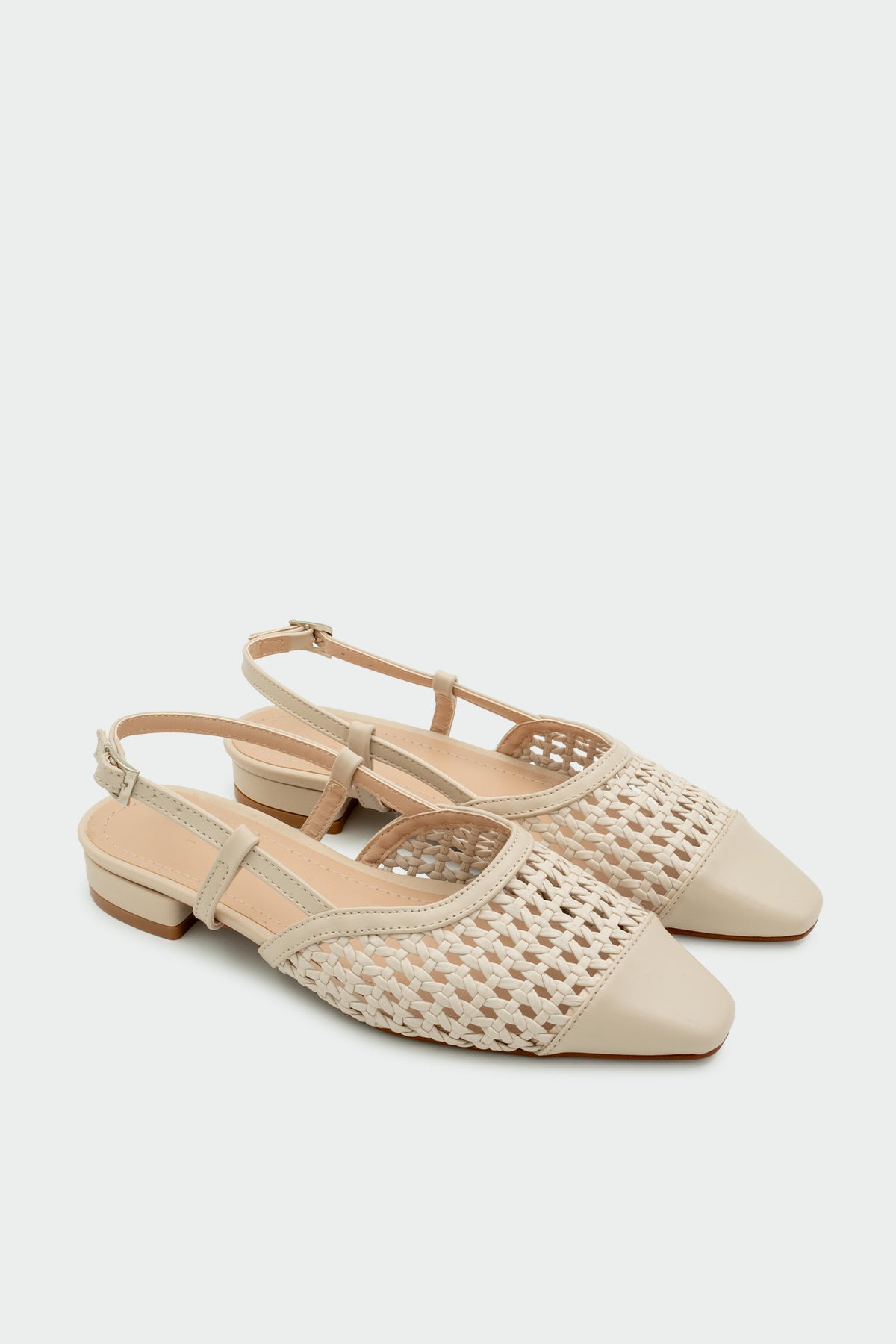 Megan Örgü Detaylı Kadın Düz Babet - TEN