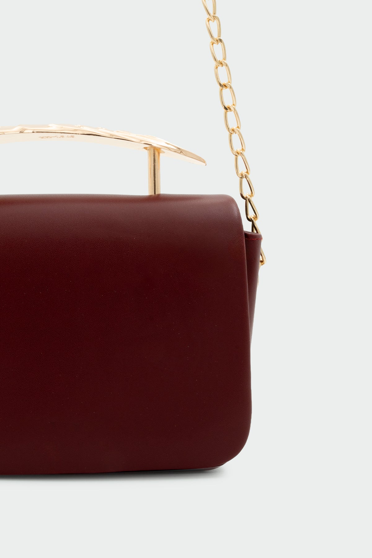 Jesy Gold Aksesuarlı Çapraz Kadın Çanta - BORDO