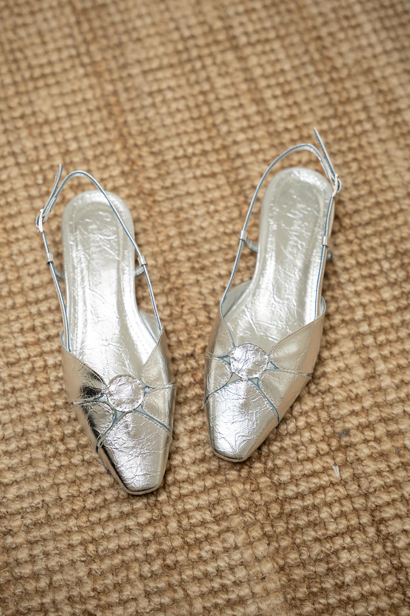 Helis Asimetrik Kesim Babet - Silver