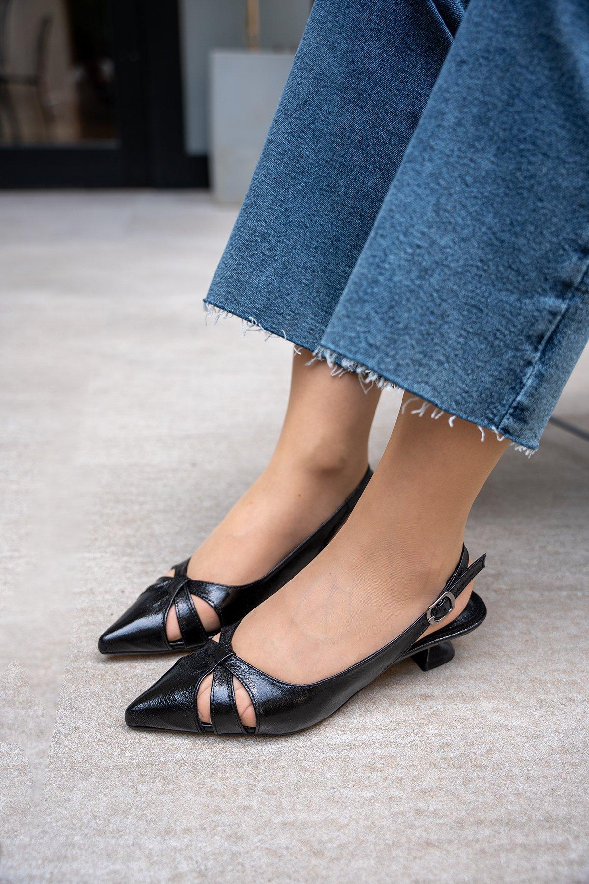 KENDAL TOPUKLU AYAKKABI - SİYAH