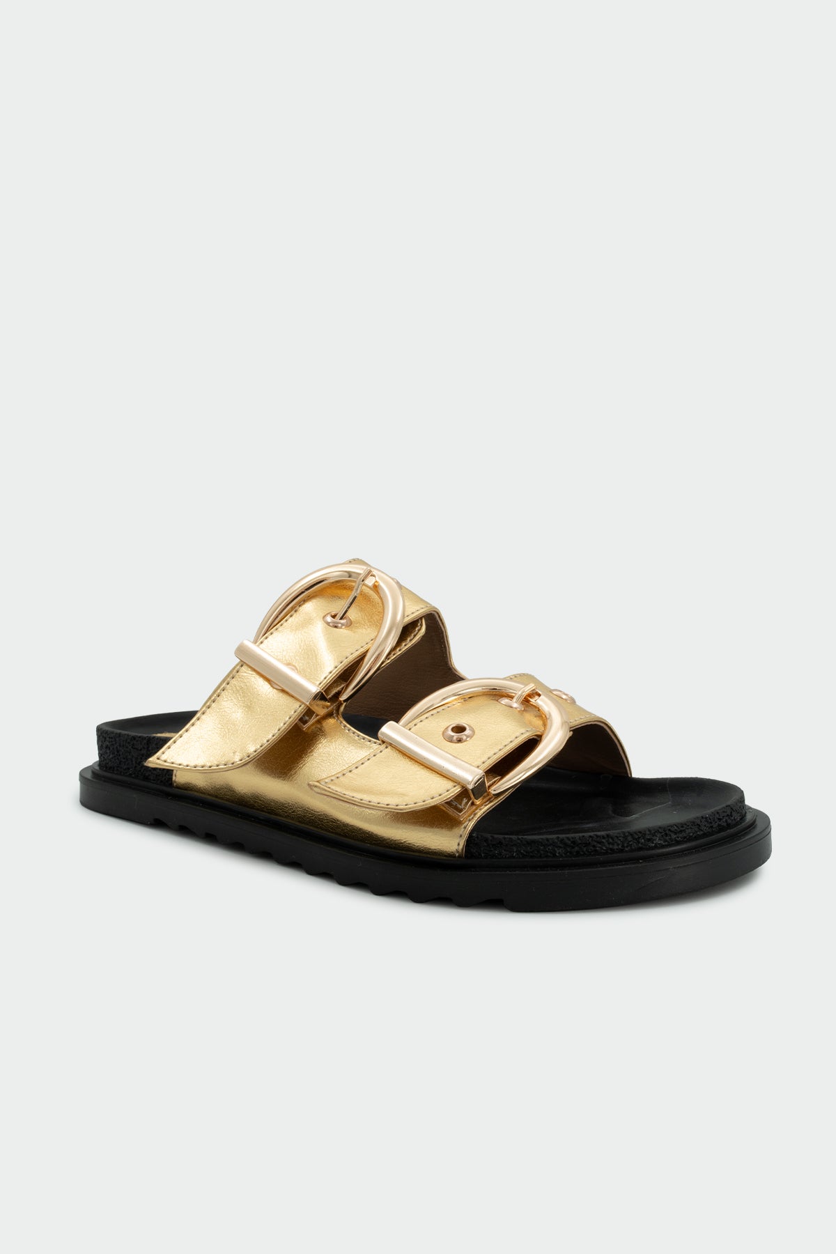 Holix Gold Toka Detaylı Terlik - GOLD