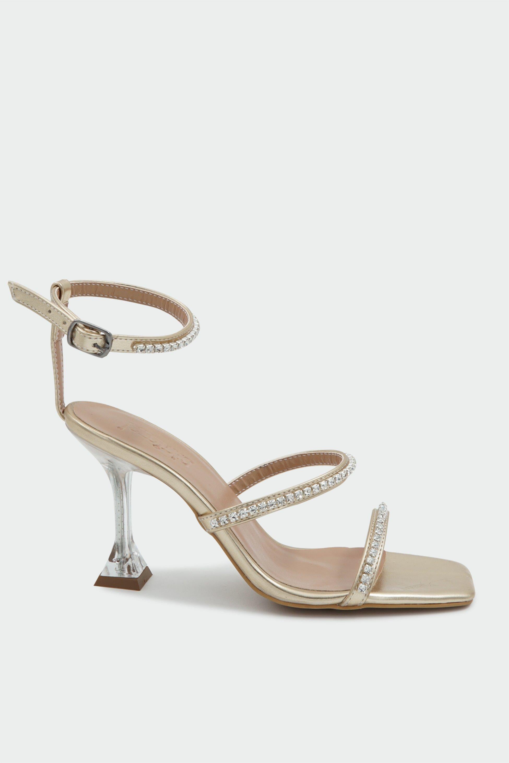 MULTİ TOPUKLU SANDALET - GOLD
