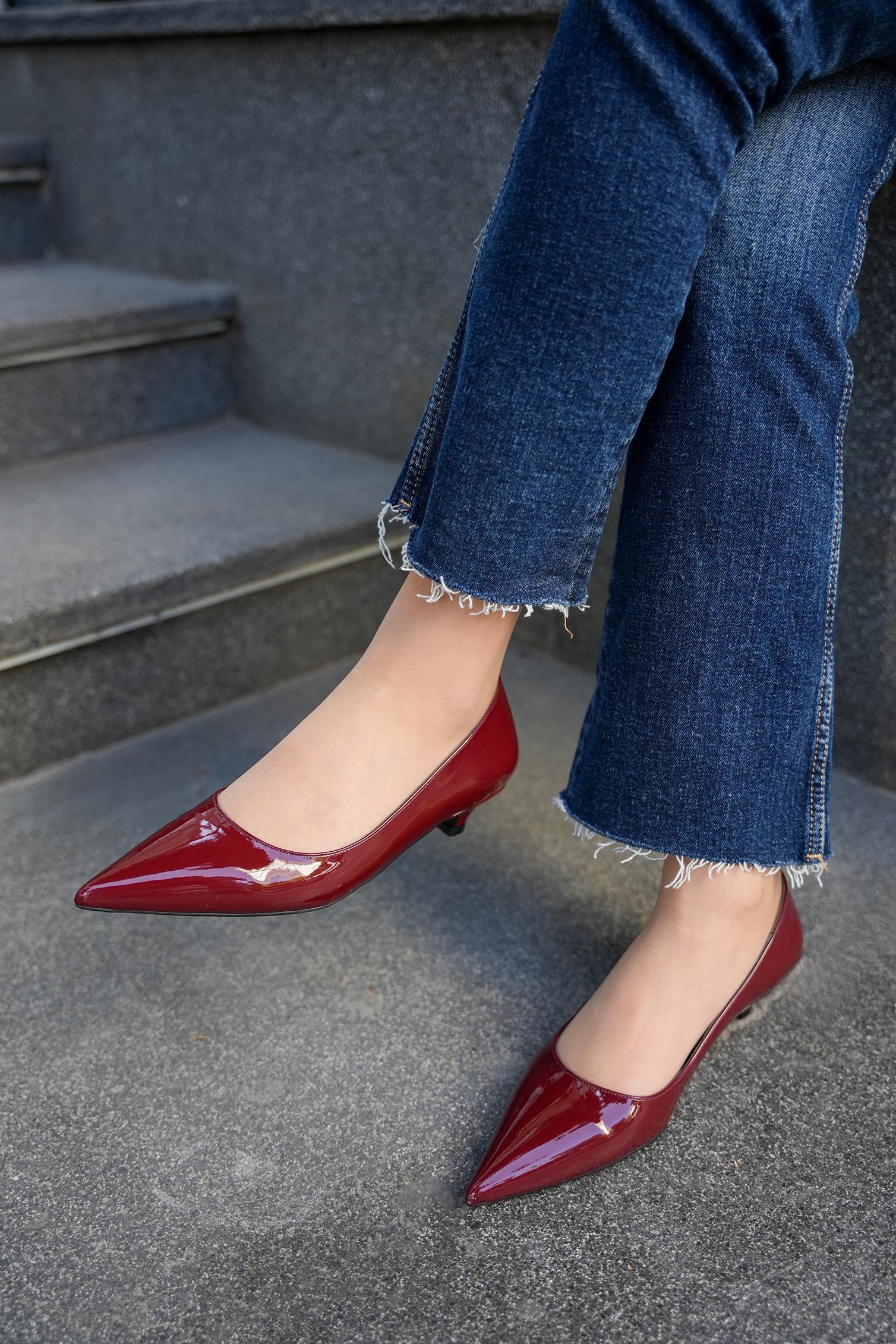 CENNY TOPUKLU AYAKKABI - BORDO RUGAN