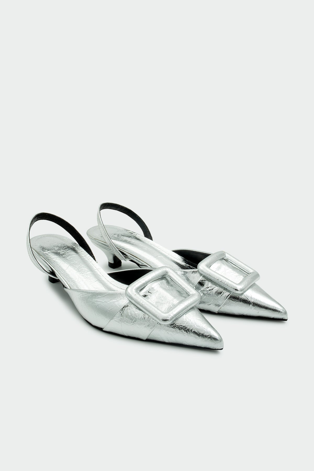 Nicole Tokalı Topuklu Ayakkabı - Silver