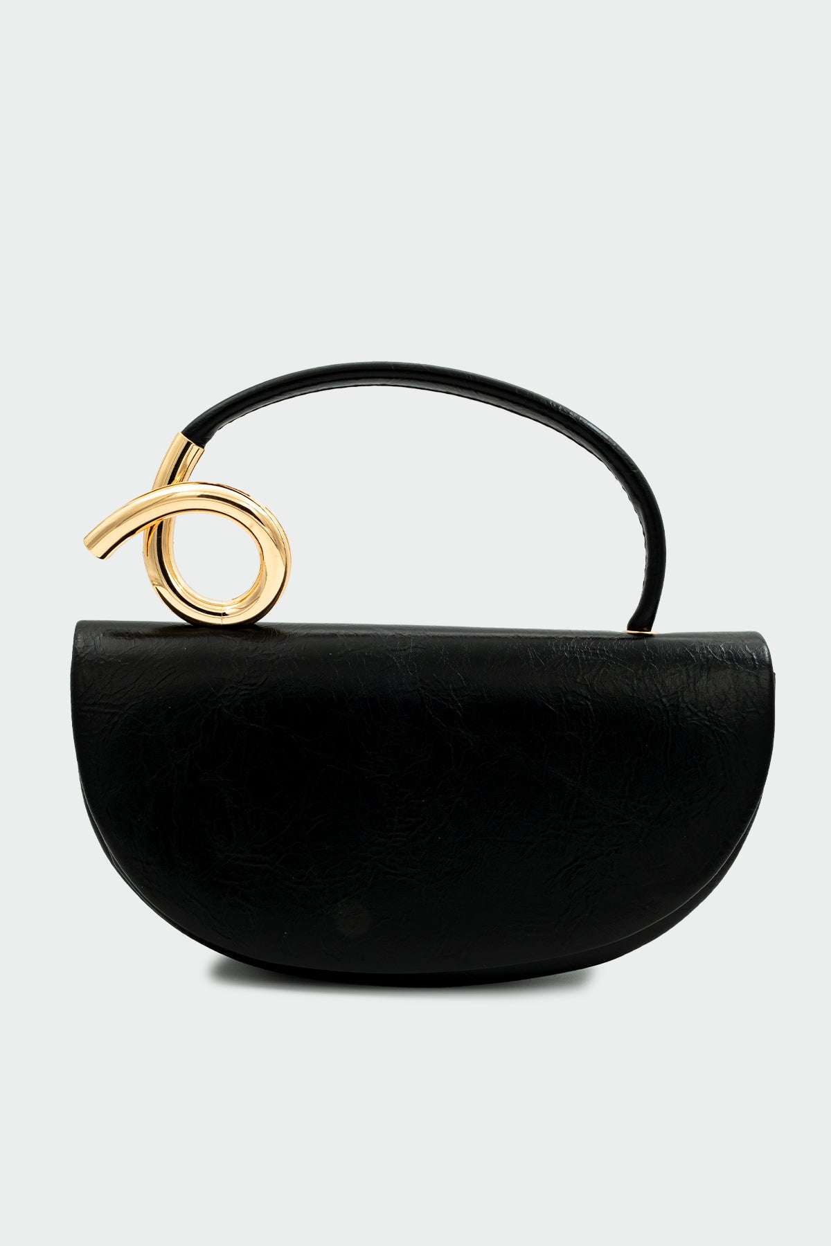 Aura Gold Detaylı Çanta - SİYAH