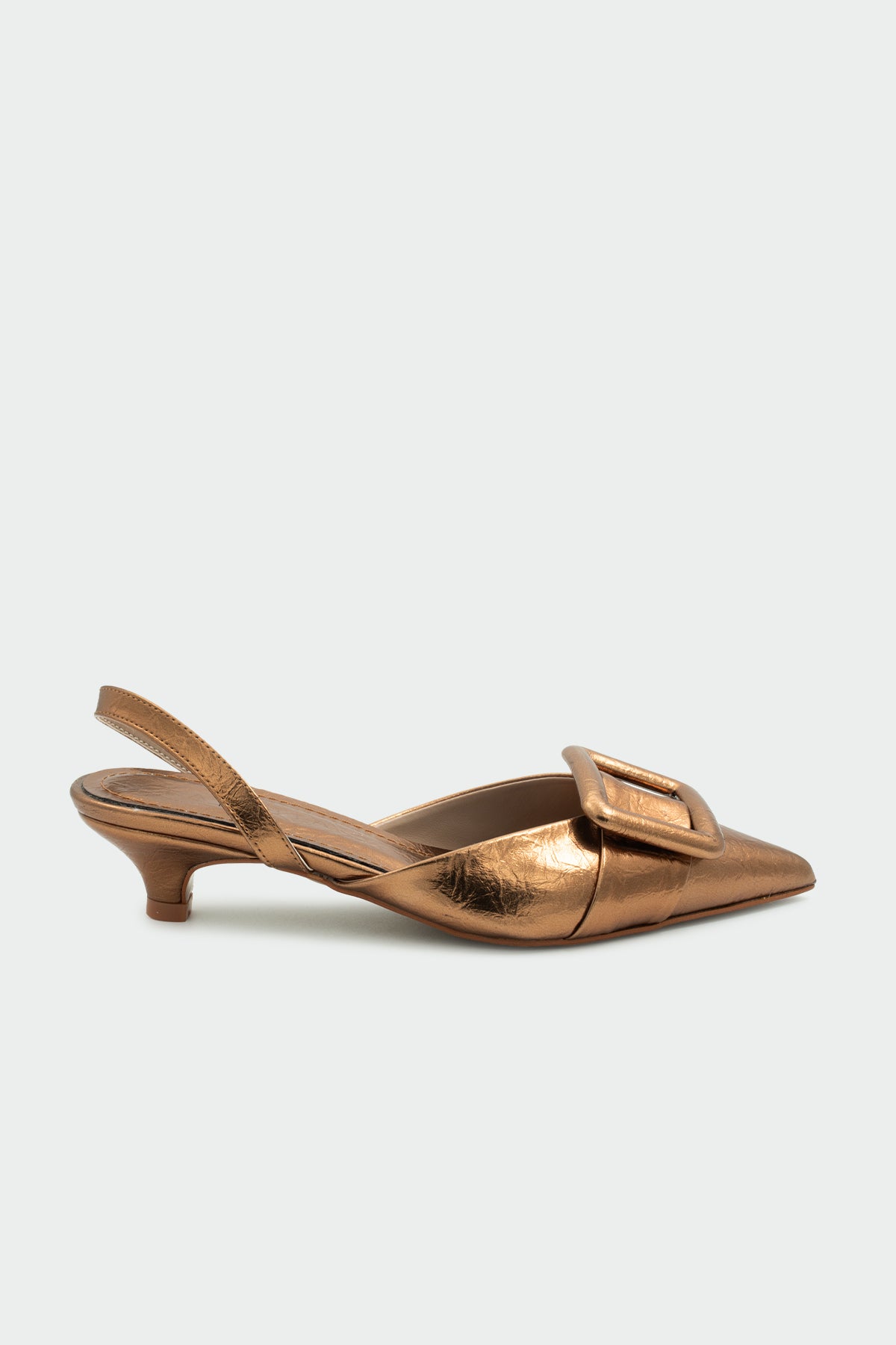 Nicole Tokalı Topuklu Ayakkabı - BAKIR