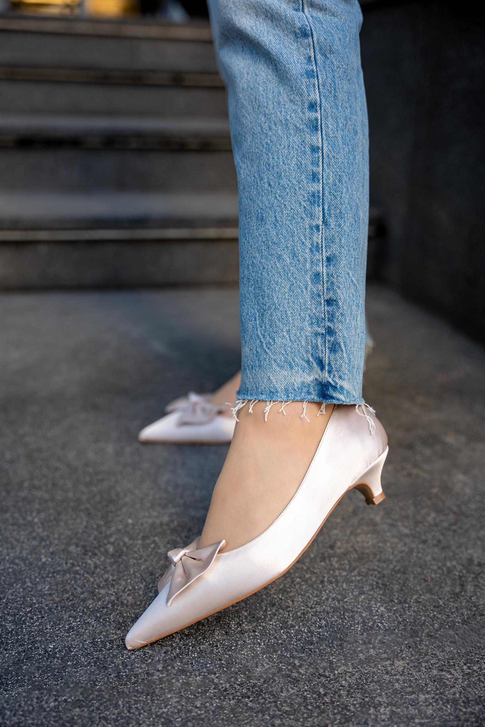 Marcia Fiyonk Detaylı Kadın Topuklu Ayakkabı - TEN SATEN