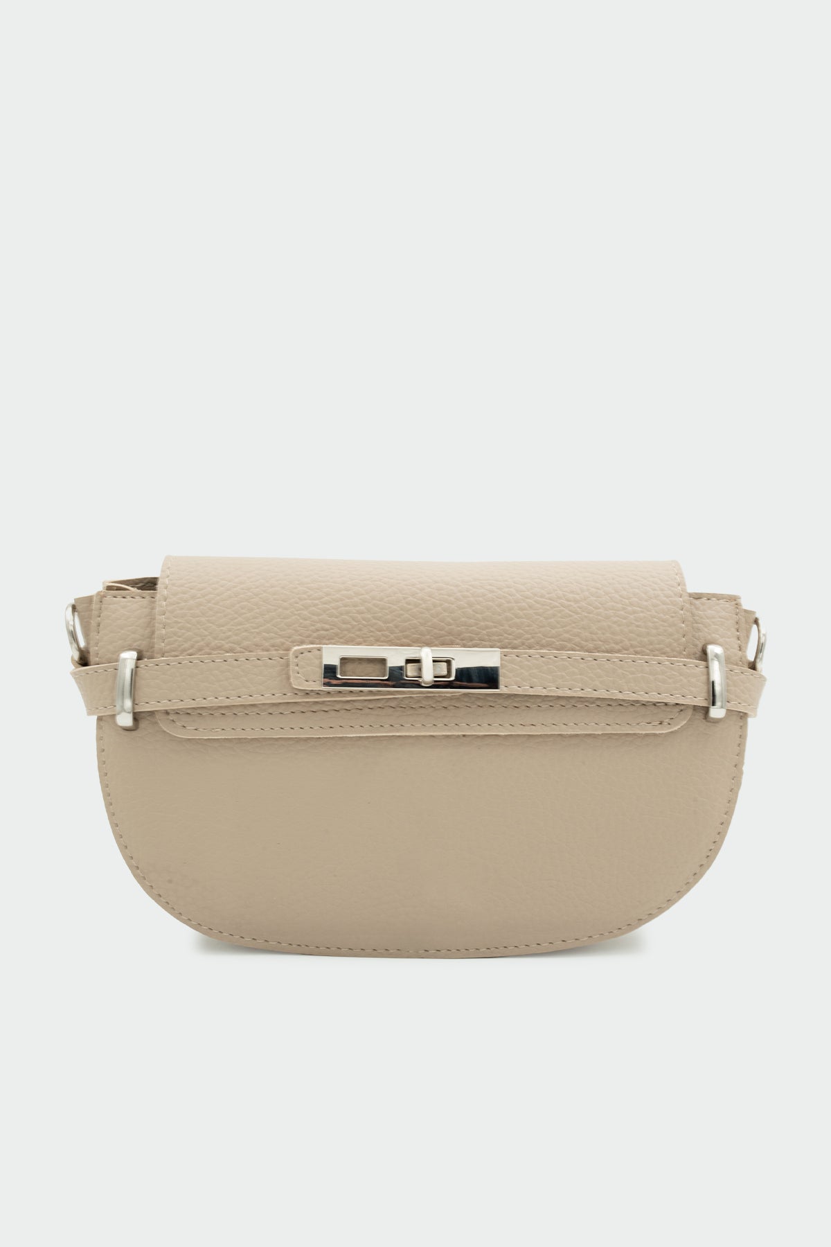 Jone Kilit Aksesuarlı Kadın Çapraz Çanta - VİZON