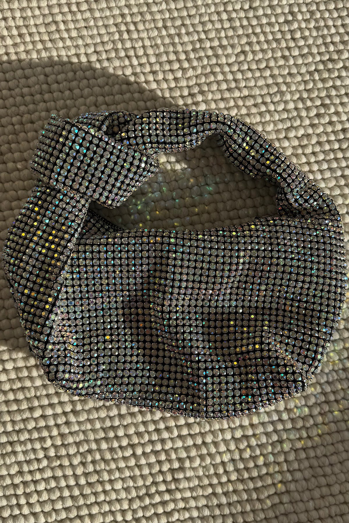 Tito Kristal Taşlı Düğüm Çanta - HOLOGRAM