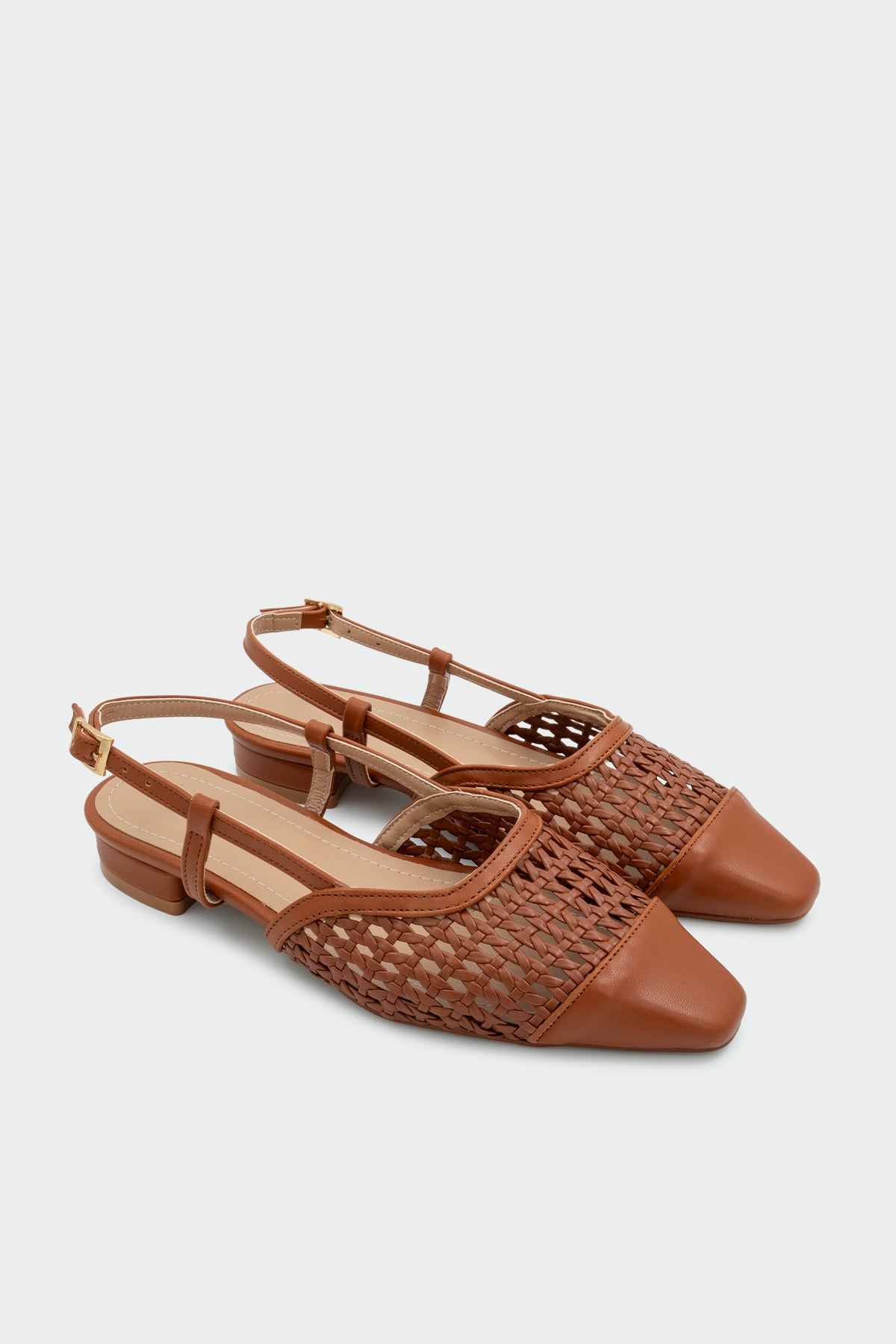 Megan Örgü Detaylı Kadın Düz Babet - TABA