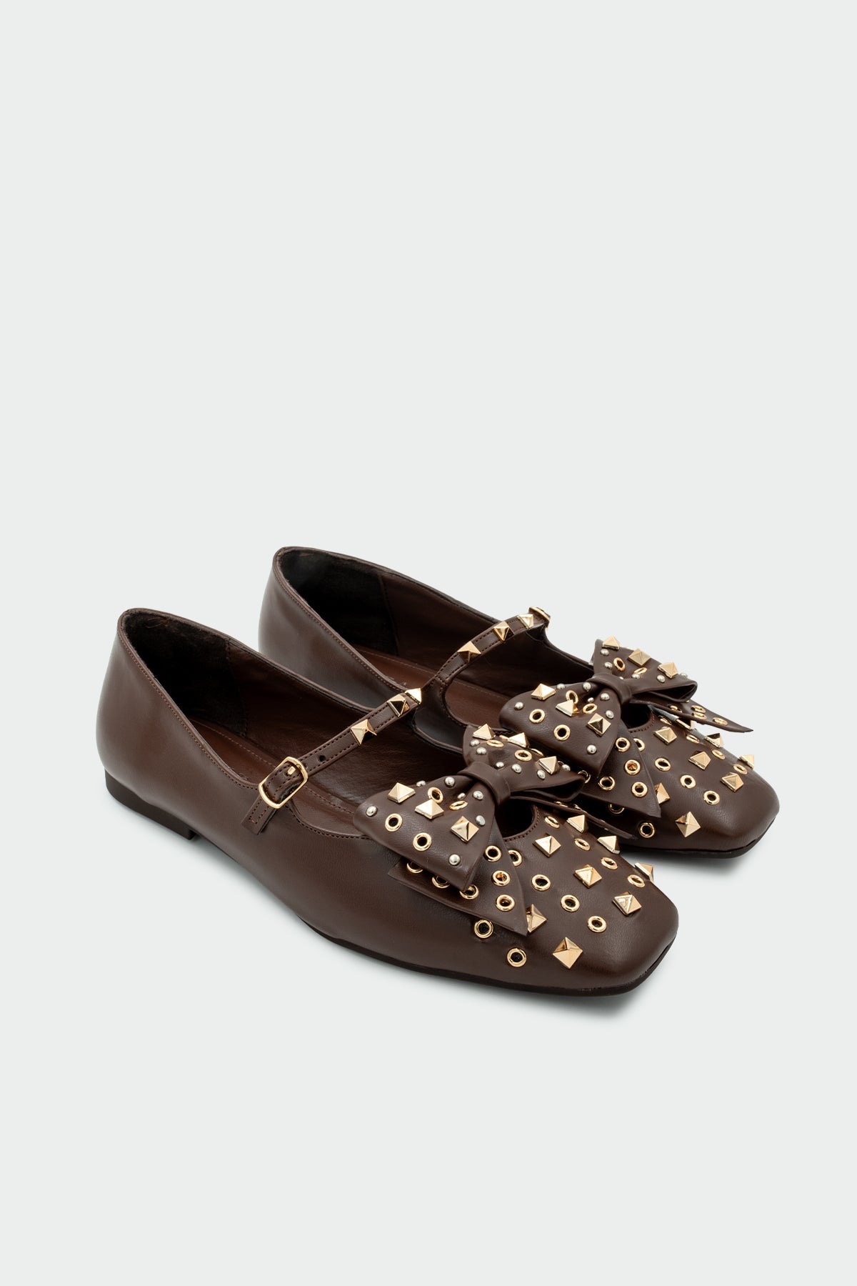 Jetson Zımba Detaylı Fiyonklu Babet - ACI KAHVE