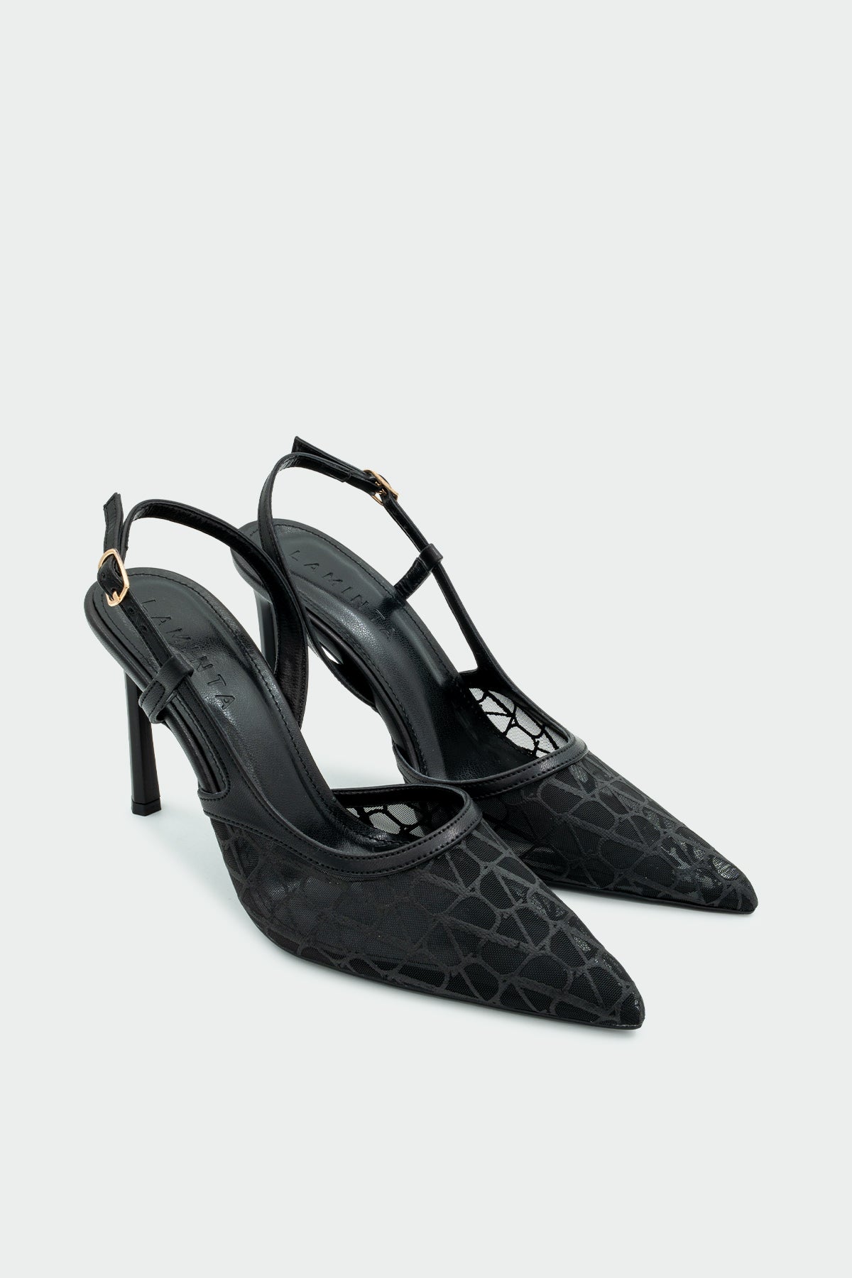 Oxty Transparan Detaylı Kadın Topuklu Ayakkabı - SİYAH