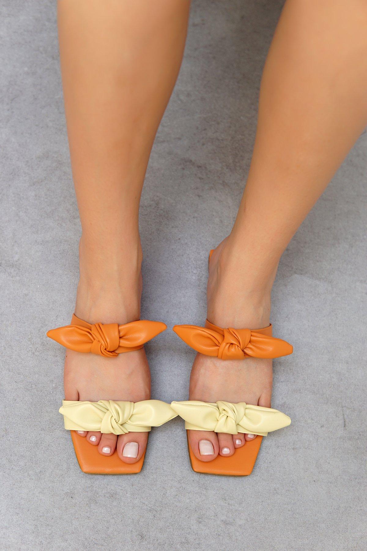 FANCİE FİYONKLU TERLİK - TURUNCU SARI