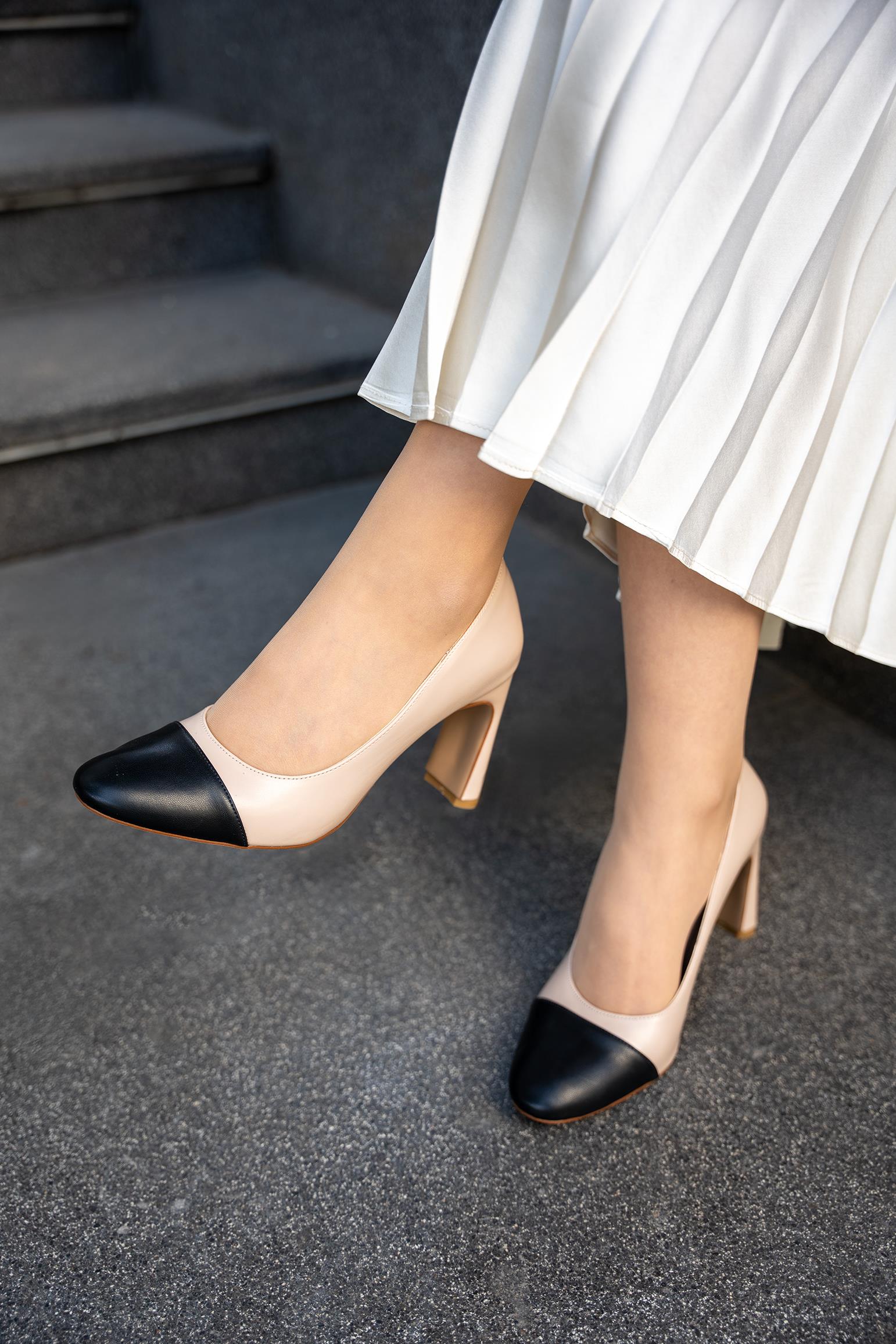 THEDA TOPUKLU AYAKKABI - NUDE