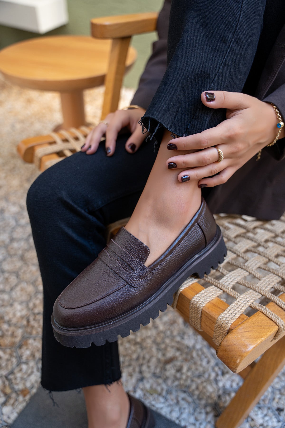 Ladin Hakiki Deri Makosen - ACI KAHVE