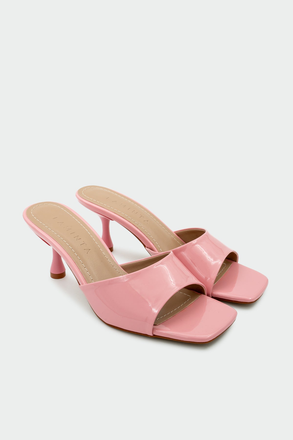 Perry Küt Burun Kadın Topuklu Terlik - PEMBE