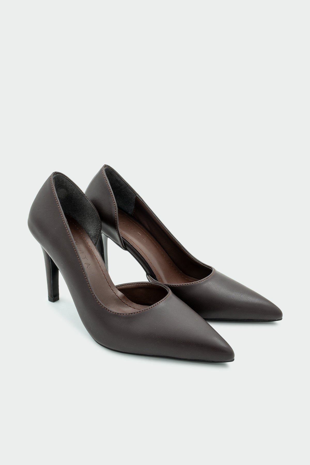 Shia Topuklu Ayakkabı - AcıKahve Deri