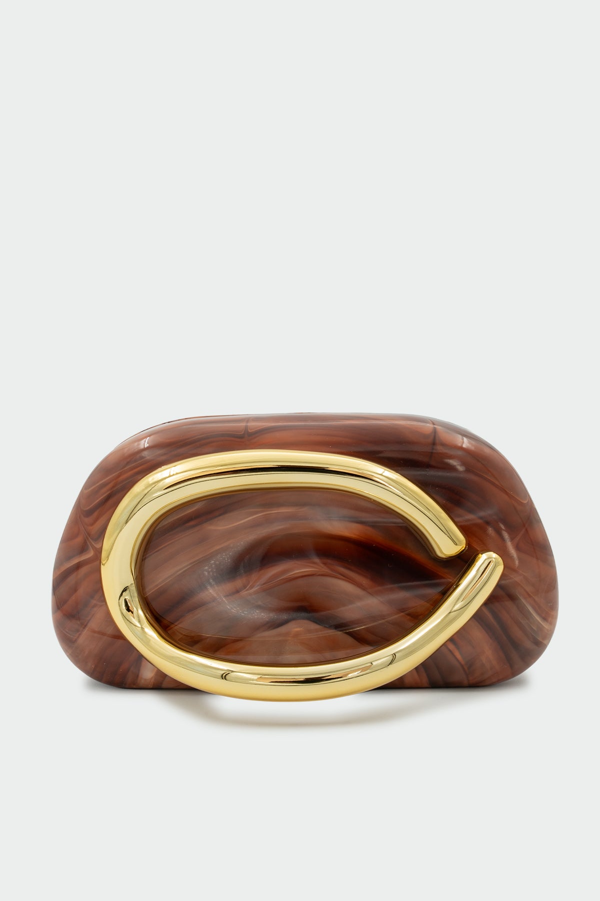 Pax Aksesuar Detaylı Kadın Clutch Çanta - KAHVE