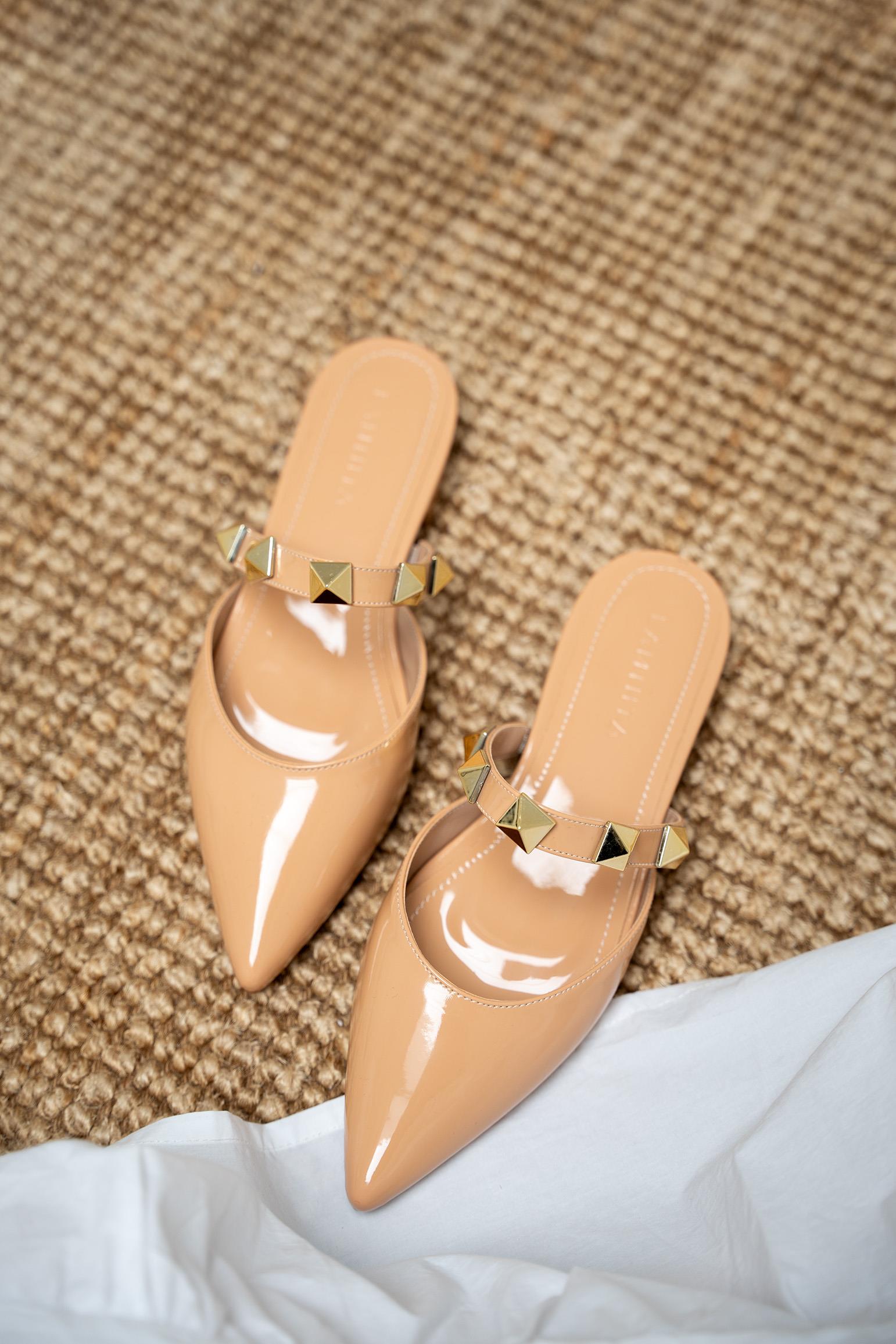 Ricco Zımba Detaylı Terlik - NUDE