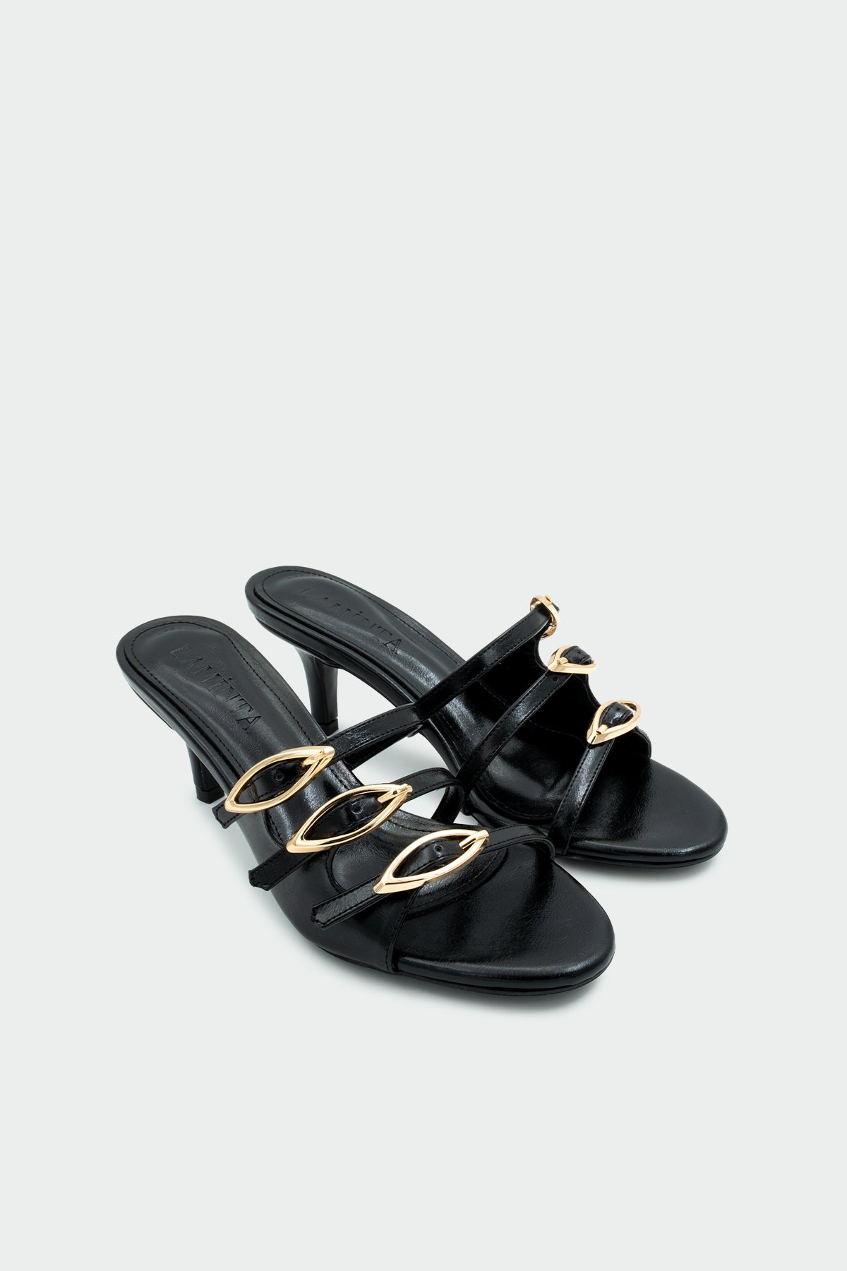 Wain Gold Toka Detaylı Kadın Terlik - SİYAH