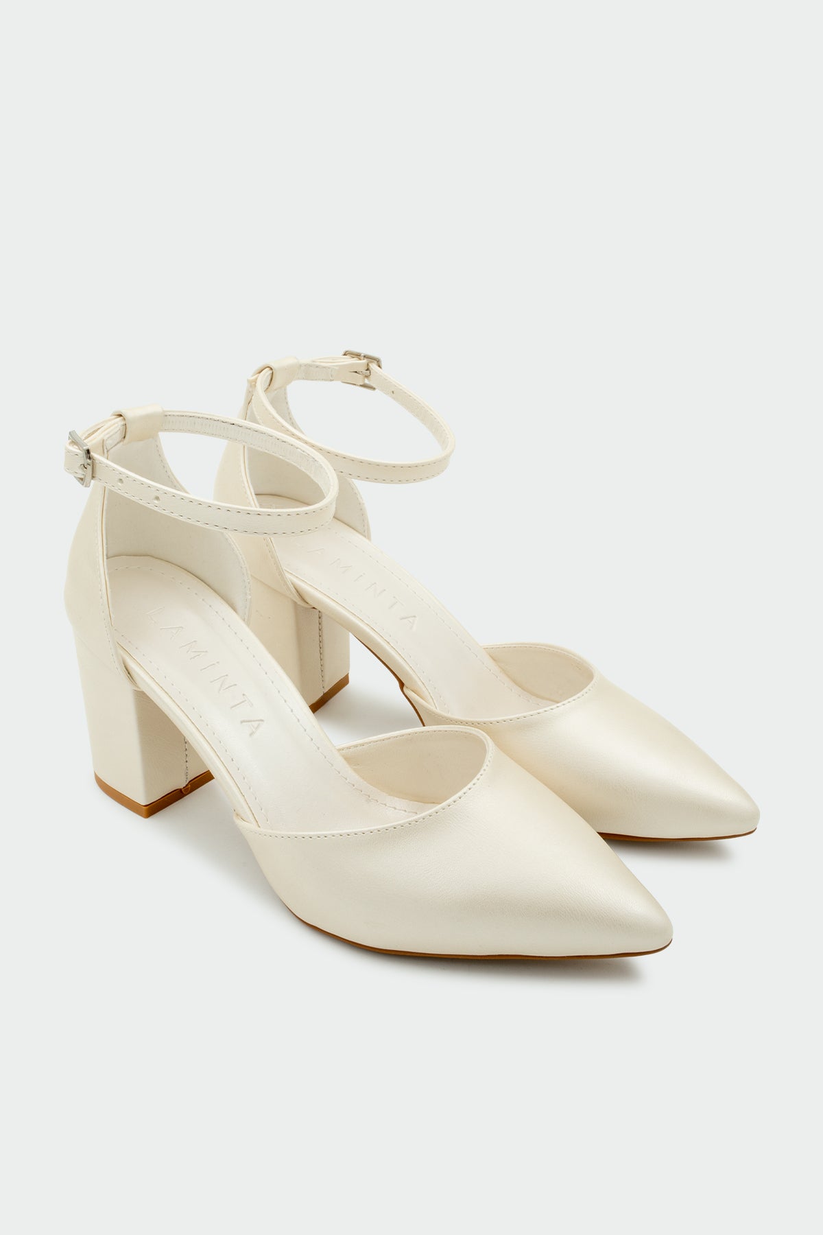 Vanessa Klasik Kadın Topuklu Ayakkabı - SEDEF BEYAZ